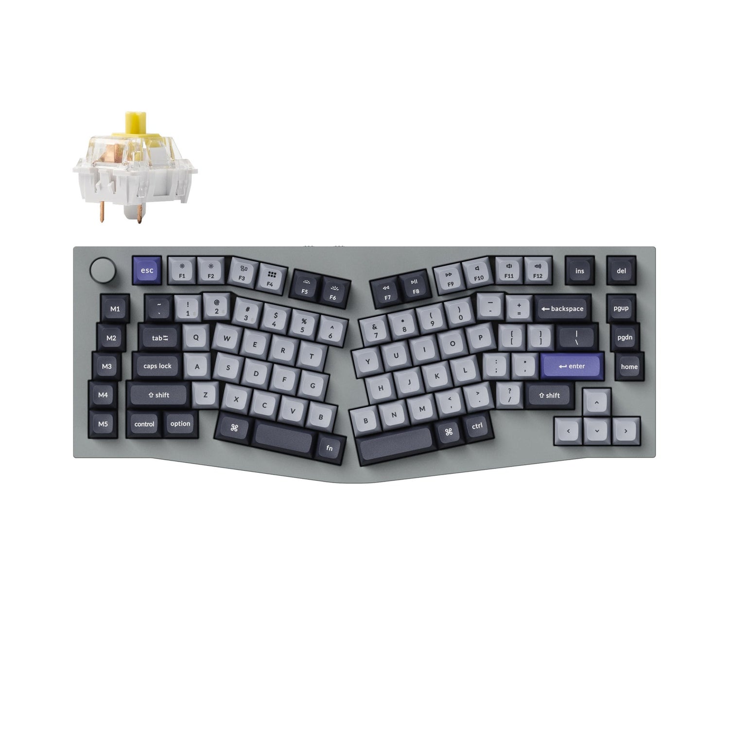 Keychron Q10 Pro (Alice Layout) Teclado mecânico personalizado sem fio QMK/VIA