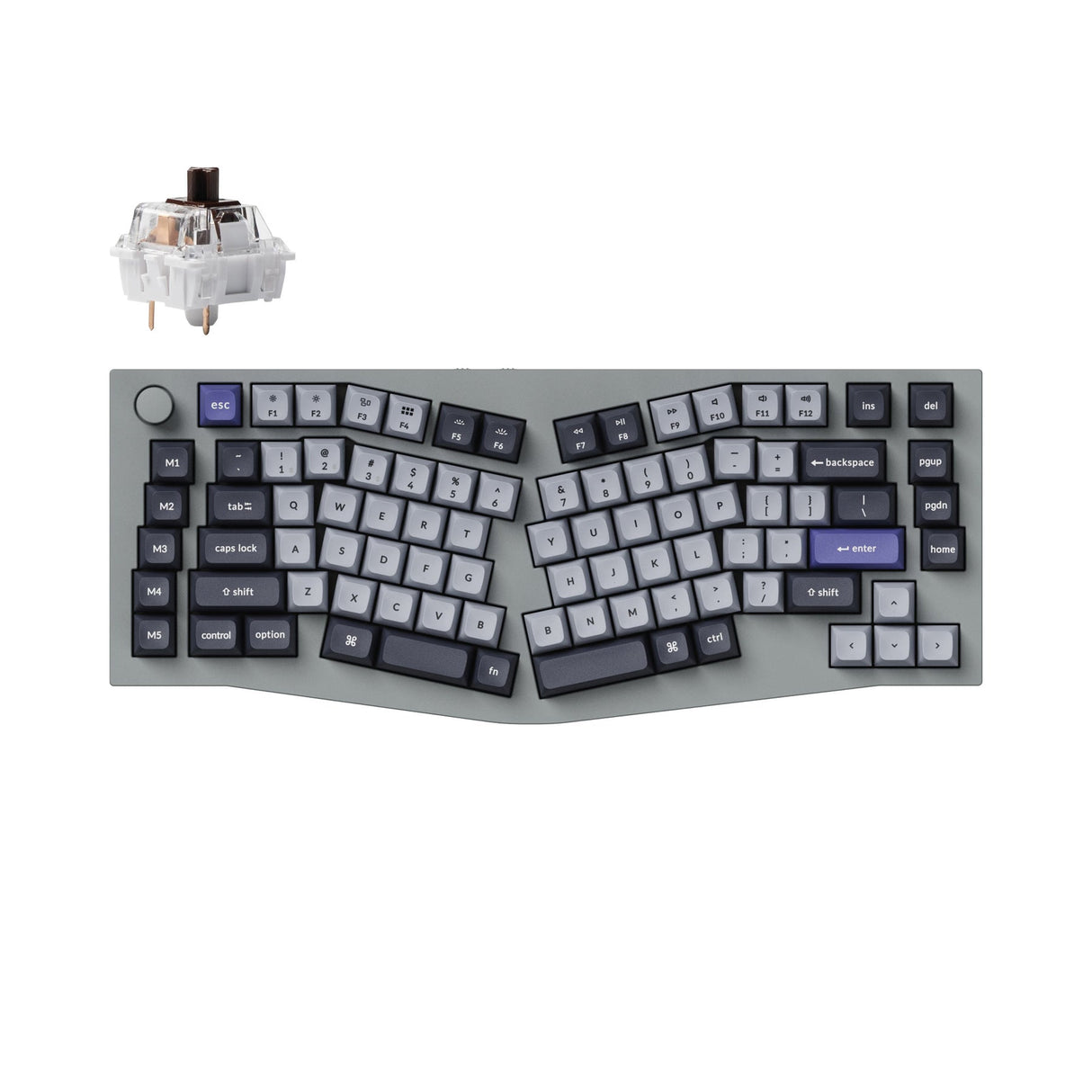 Keychron Q10 Pro (Alice Layout) Teclado mecânico personalizado sem fio QMK/VIA