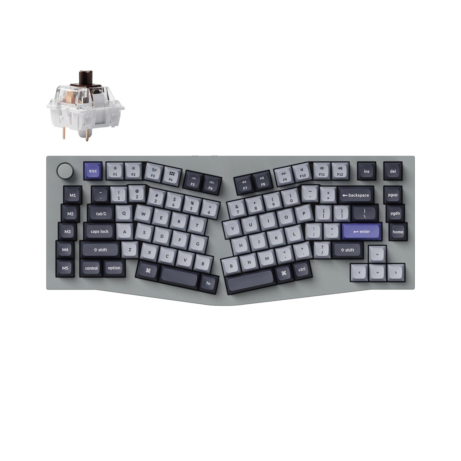 Keychron Q10 Pro (Alice Layout) Teclado mecânico personalizado sem fio QMK/VIA