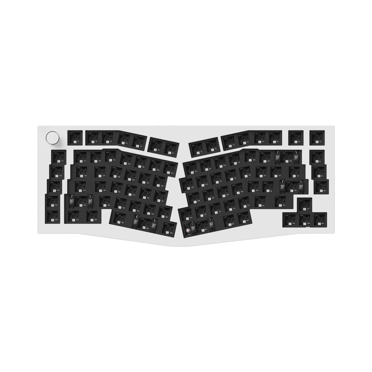 Keychron Q10 Pro (Alice Layout) Teclado mecânico personalizado sem fio QMK/VIA