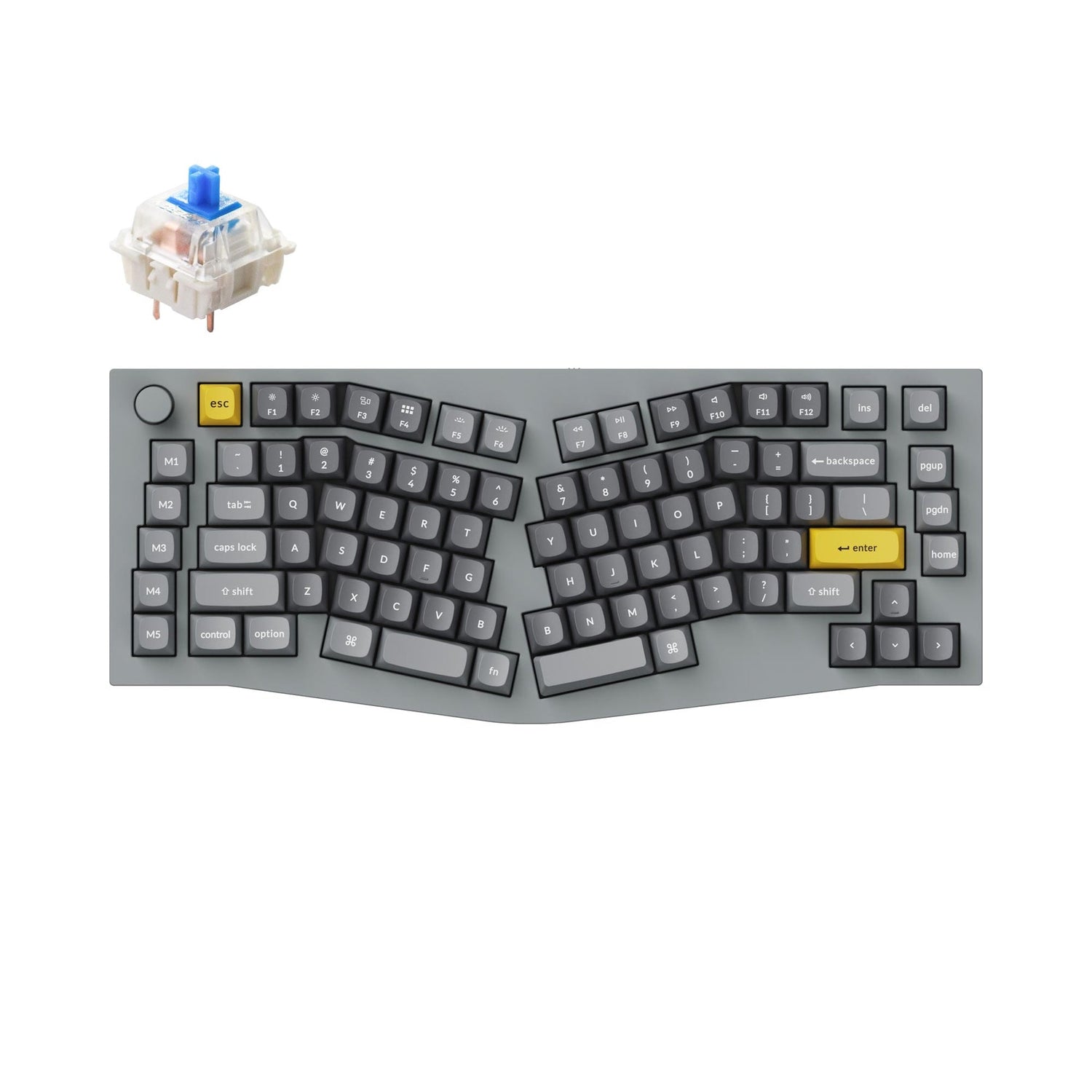 Keychron Q10 (Alice Layout) Teclado mecánico personalizado QMK