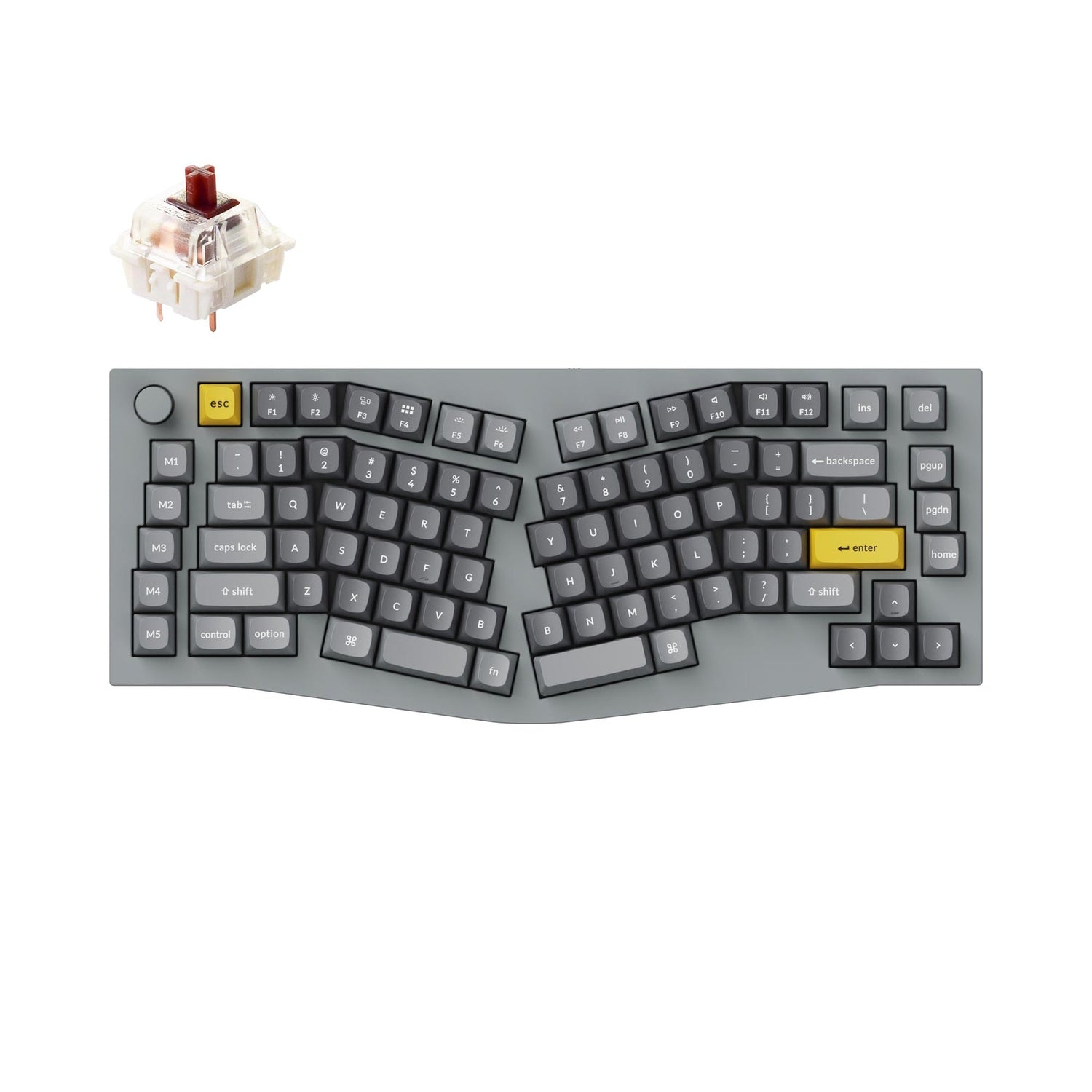 Keychron Q10 (Alice Layout) Teclado mecánico personalizado QMK