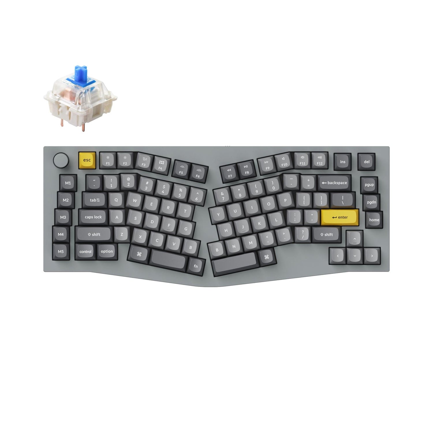 Keychron Q10 (Alice Layout) Teclado mecánico personalizado QMK