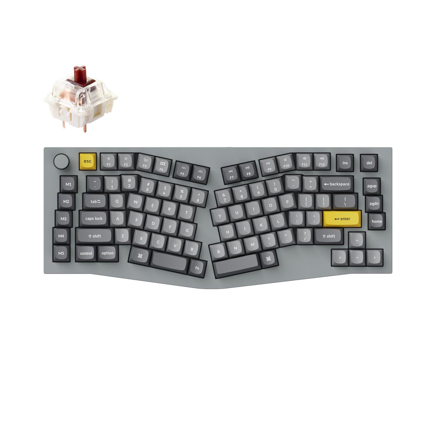 Keychron Q10 (Alice Layout) Teclado mecánico personalizado QMK