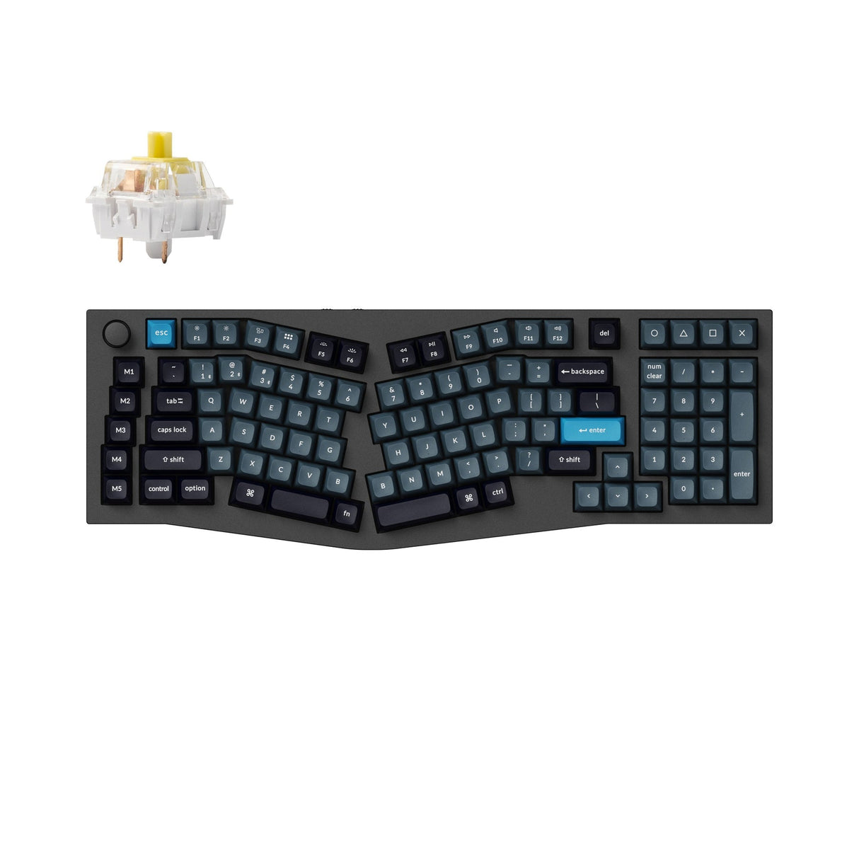 Keychron Q13 Pro (Alice Layout) Teclado mecânico personalizado sem fio QMK/VIA