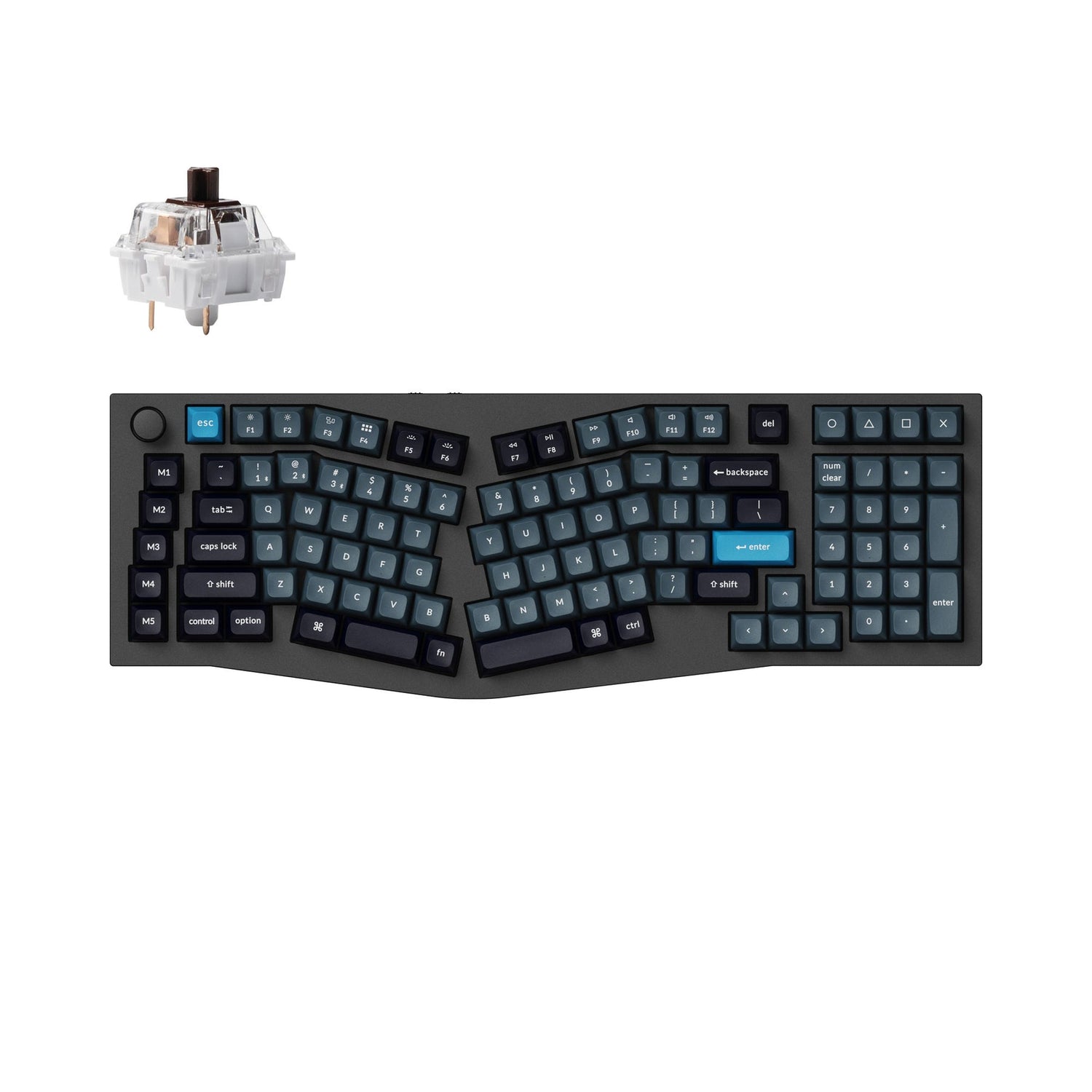 Keychron Q13 Pro (Alice Layout) Teclado mecânico personalizado sem fio QMK/VIA