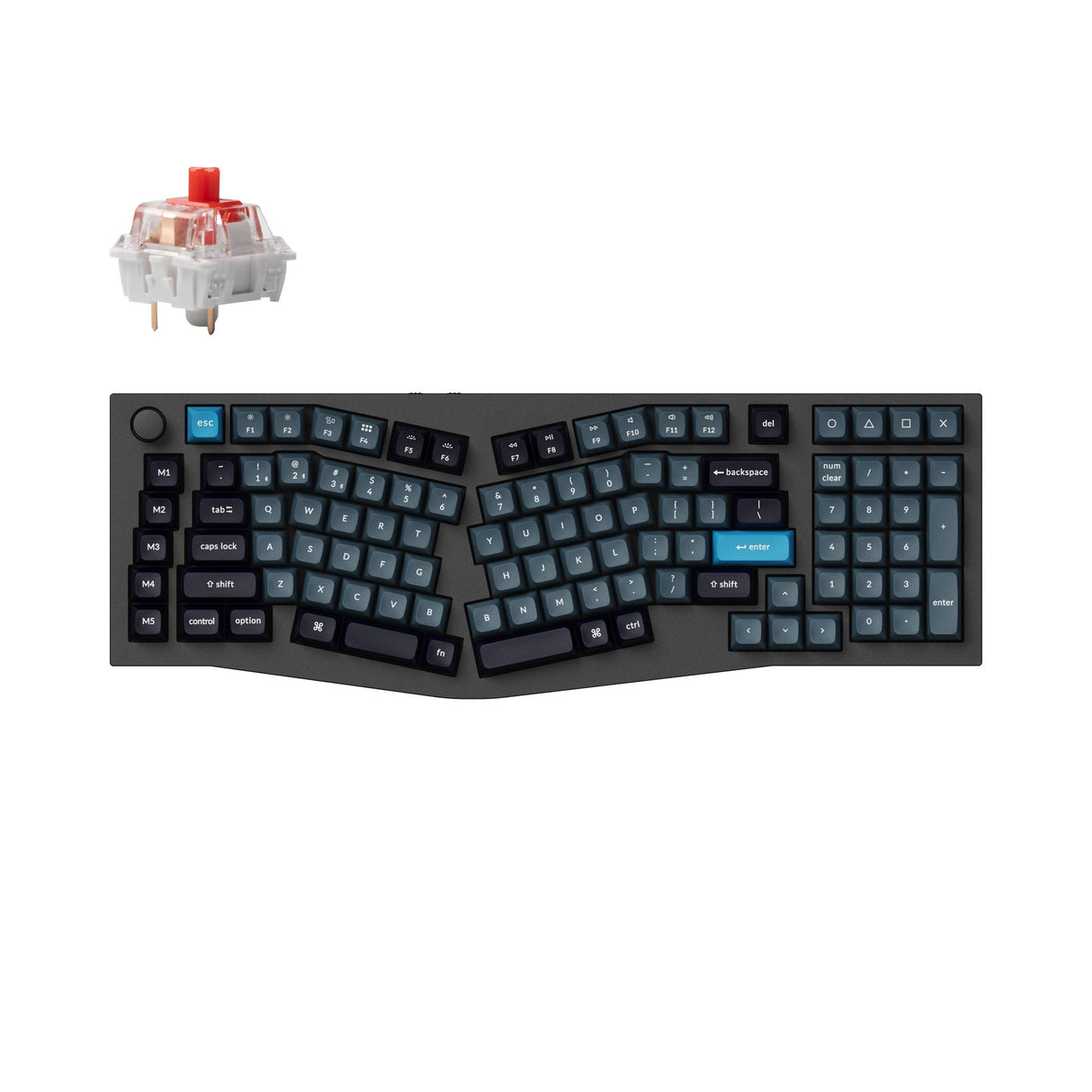 Keychron Q13 Pro (Alice Layout) Teclado mecânico personalizado sem fio QMK/VIA