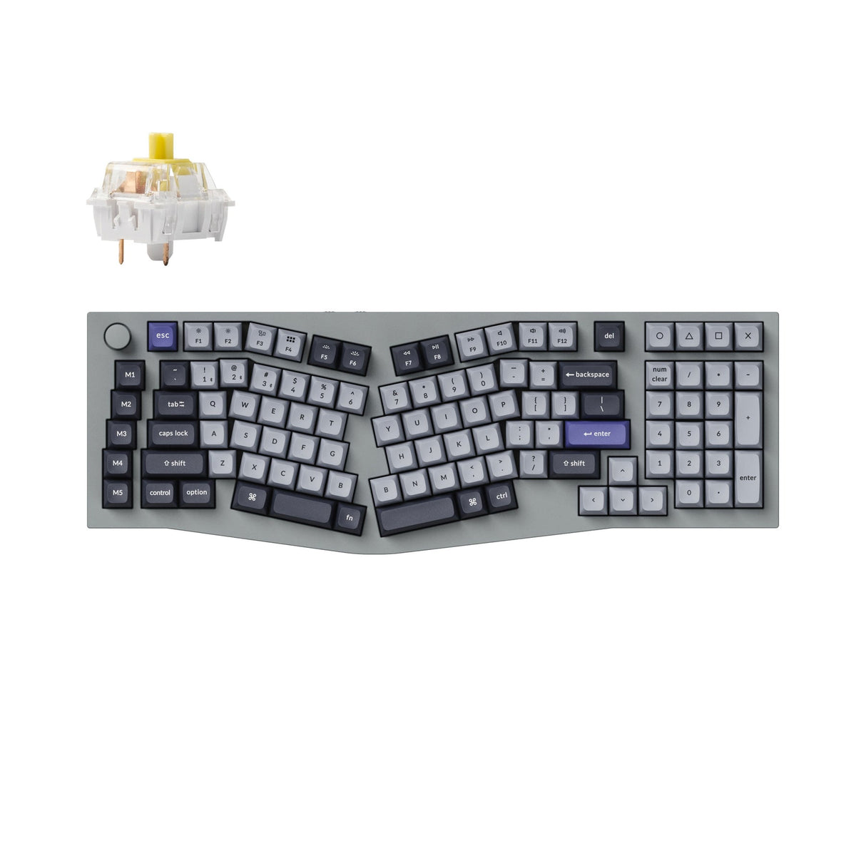 Keychron Q13 Pro (Alice Layout) Teclado mecânico personalizado sem fio QMK/VIA