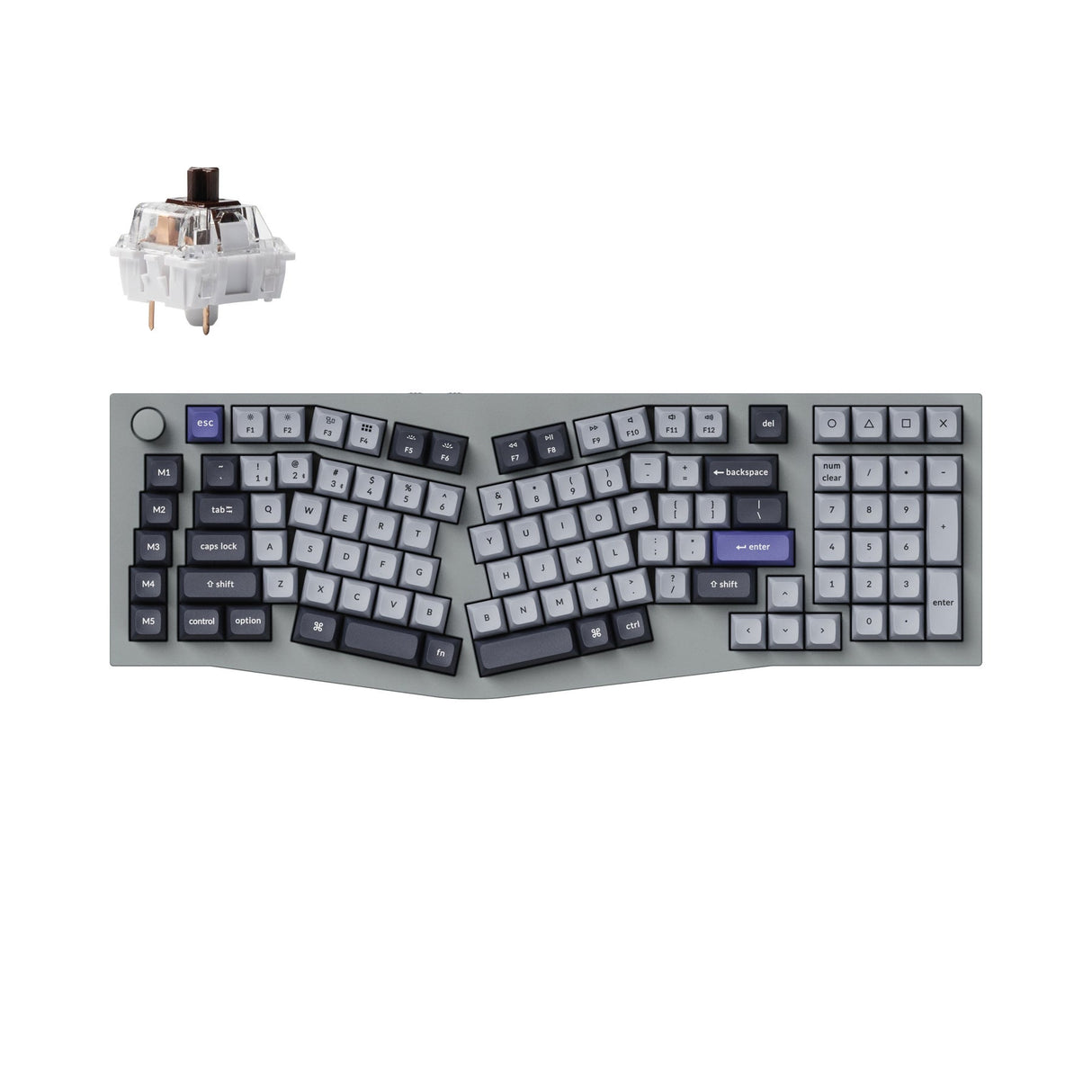 Keychron Q13 Pro (Alice Layout) Teclado mecânico personalizado sem fio QMK/VIA