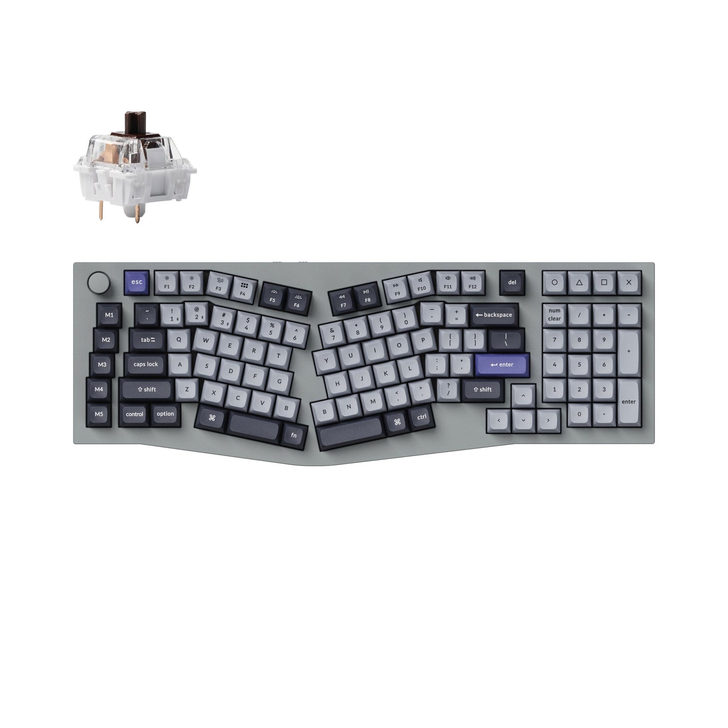 Keychron Q13 Pro (Alice Layout) Teclado mecânico personalizado sem fio QMK/VIA