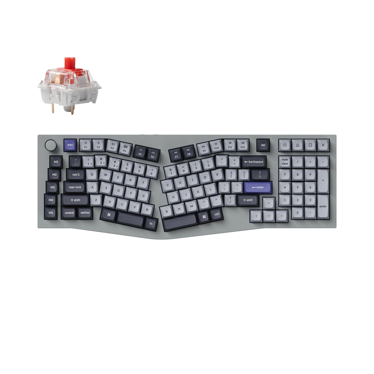 Keychron Q13 Pro (Alice Layout) Teclado mecânico personalizado sem fio QMK/VIA