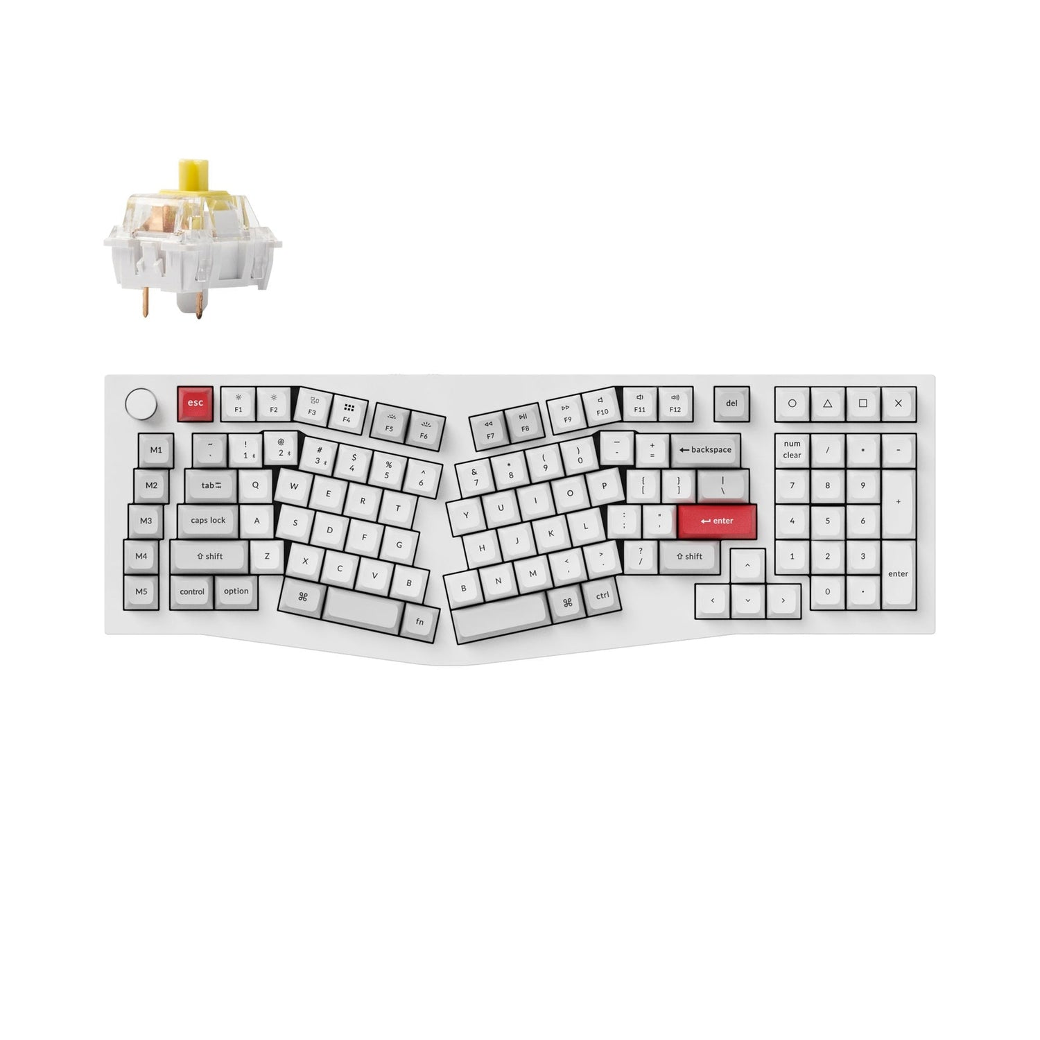 Keychron Q13 Pro (Alice Layout) Teclado mecânico personalizado sem fio QMK/VIA