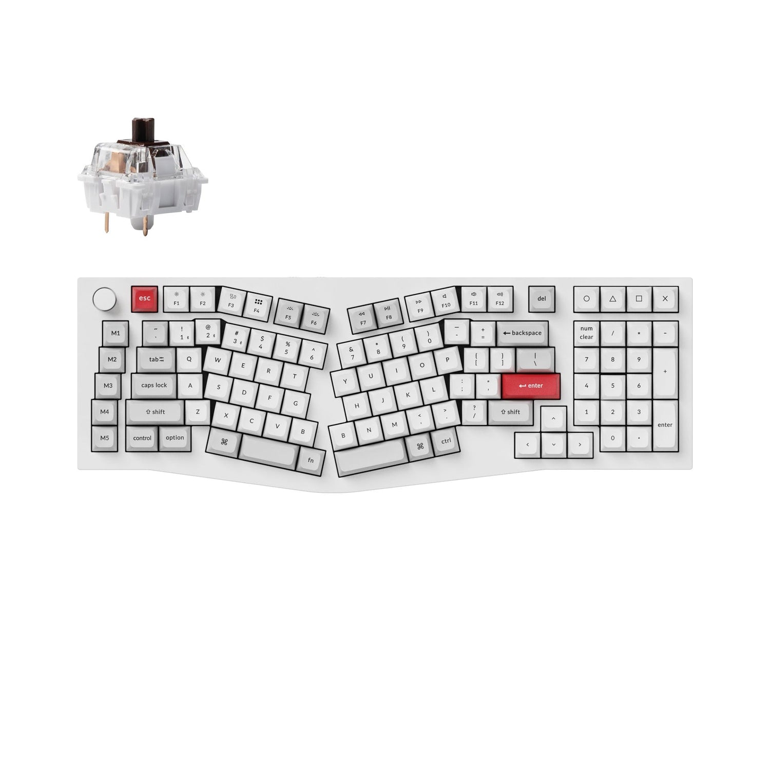 Keychron Q13 Pro (Alice Layout) Teclado mecânico personalizado sem fio QMK/VIA