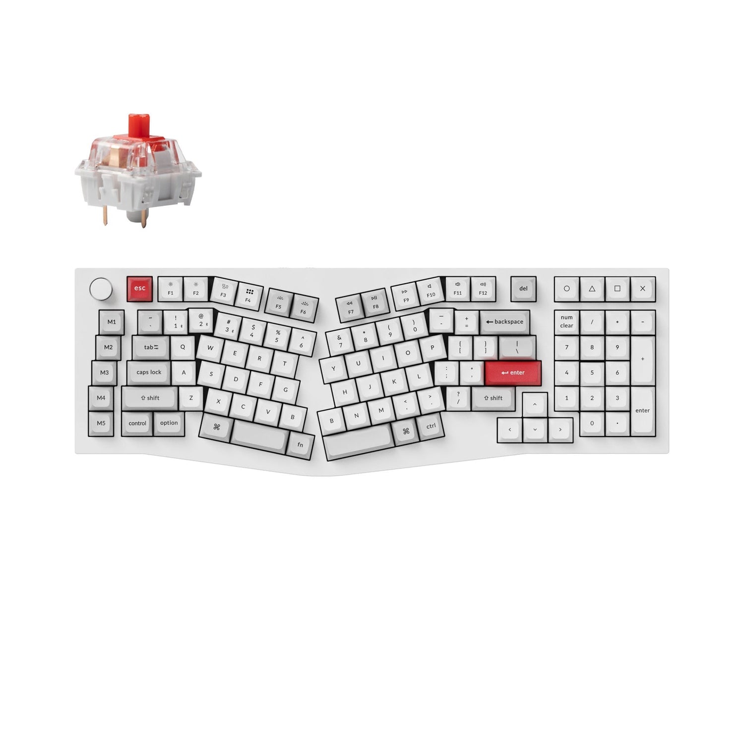 Keychron Q13 Pro (Alice Layout) Teclado mecânico personalizado sem fio QMK/VIA