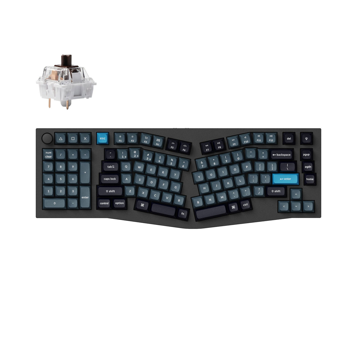 Keychron Q14 Pro (Alice Layout) Teclado mecânico personalizado sem fio QMK/VIA