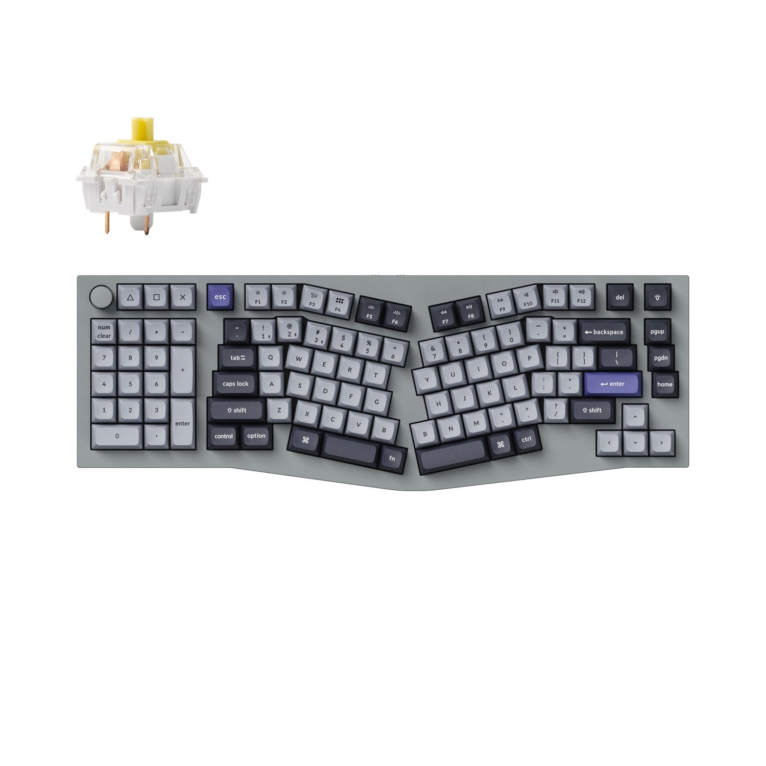 Keychron Q14 Pro (Alice Layout) Teclado mecânico personalizado sem fio QMK/VIA