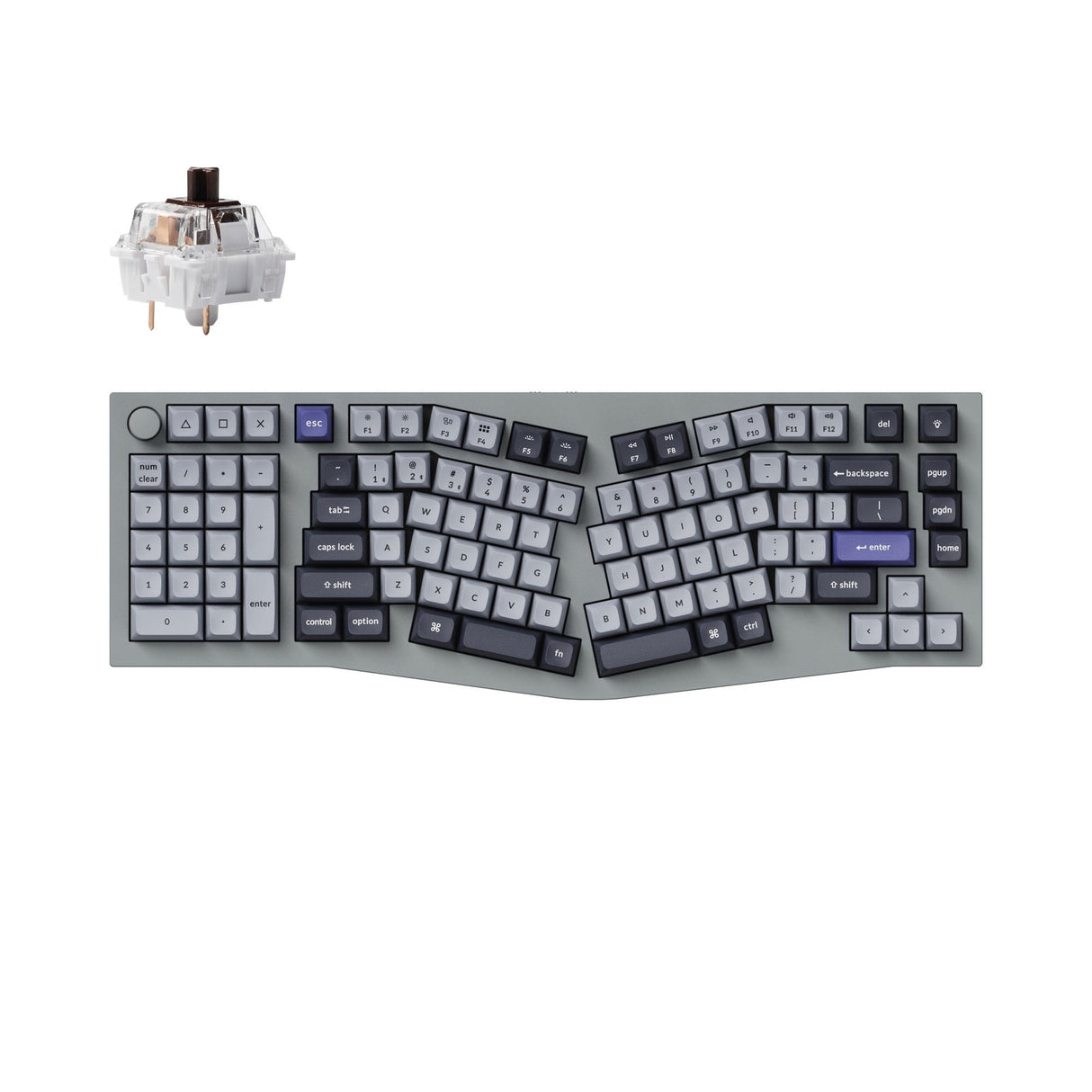 Keychron Q14 Pro (Alice Layout) Teclado mecânico personalizado sem fio QMK/VIA