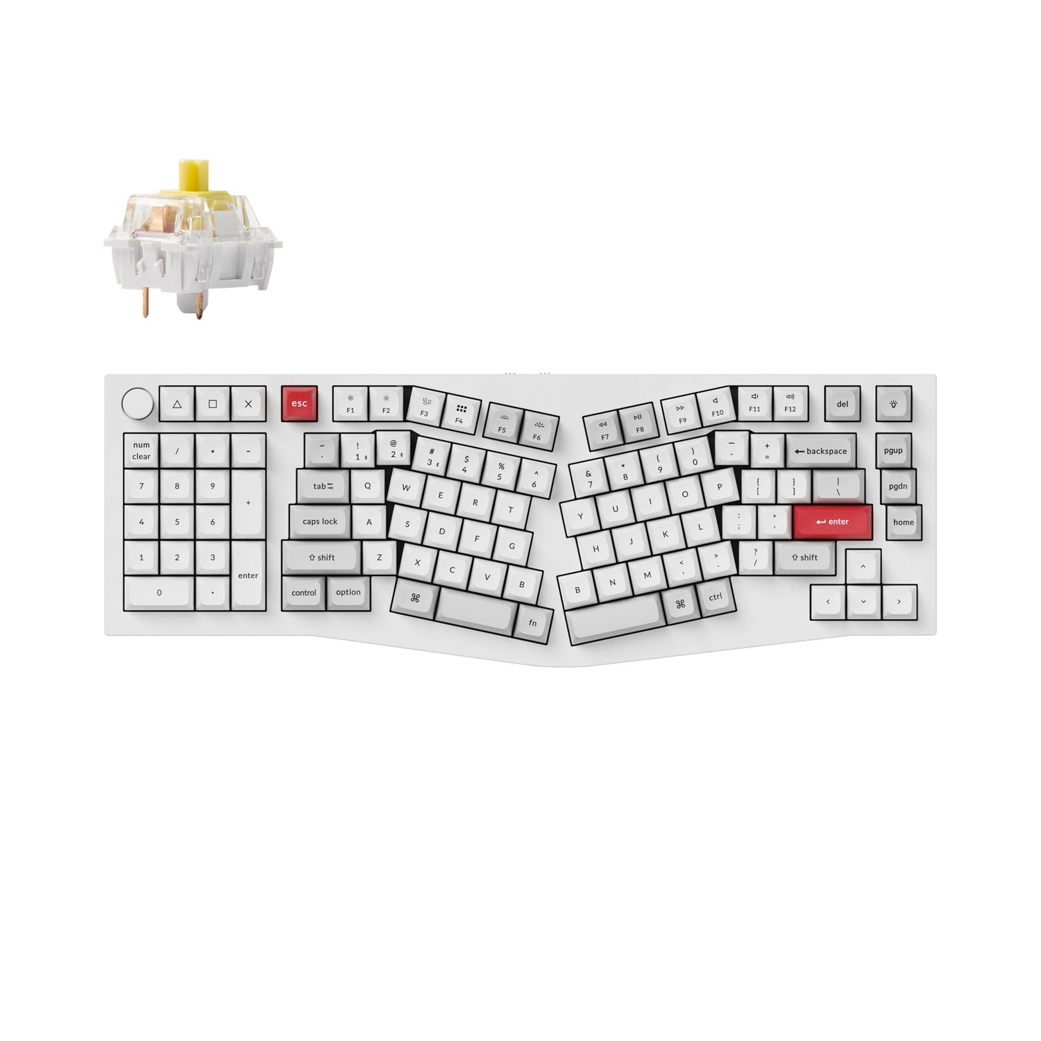 Keychron Q14 Pro (Alice Layout) Teclado mecânico personalizado sem fio QMK/VIA