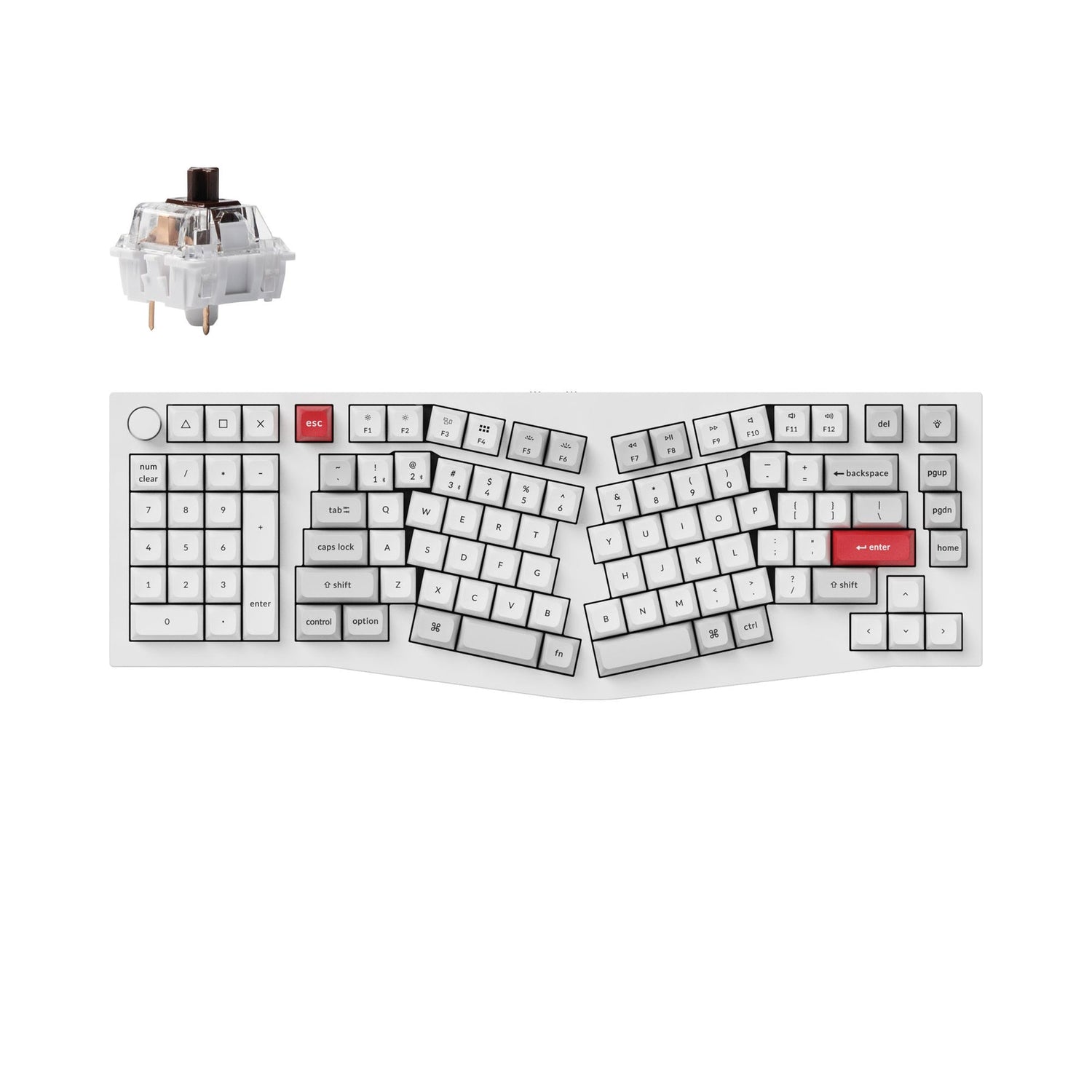 Keychron Q14 Pro (Alice Layout) Teclado mecânico personalizado sem fio QMK/VIA
