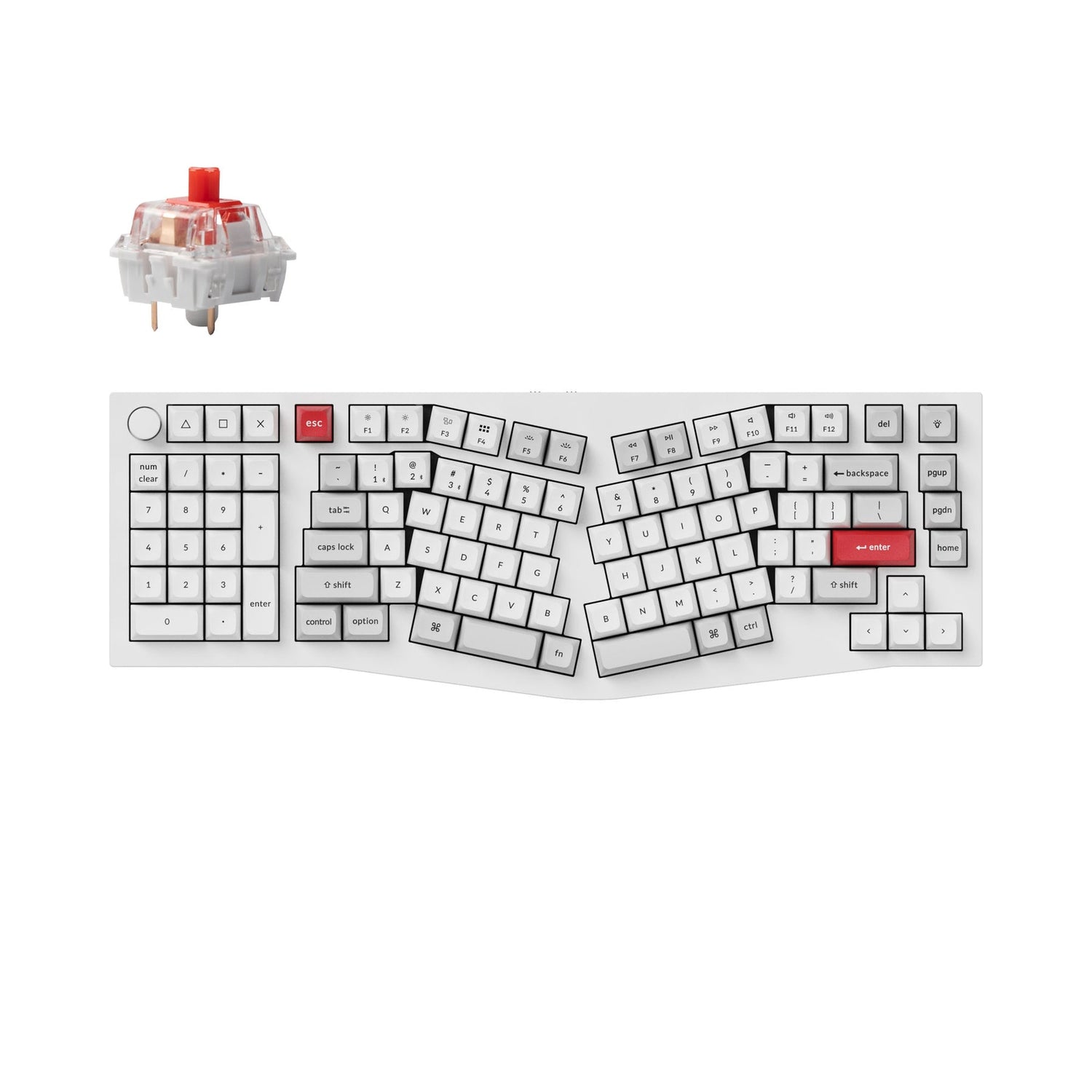 Keychron Q14 Pro (Alice Layout) Teclado mecânico personalizado sem fio QMK/VIA