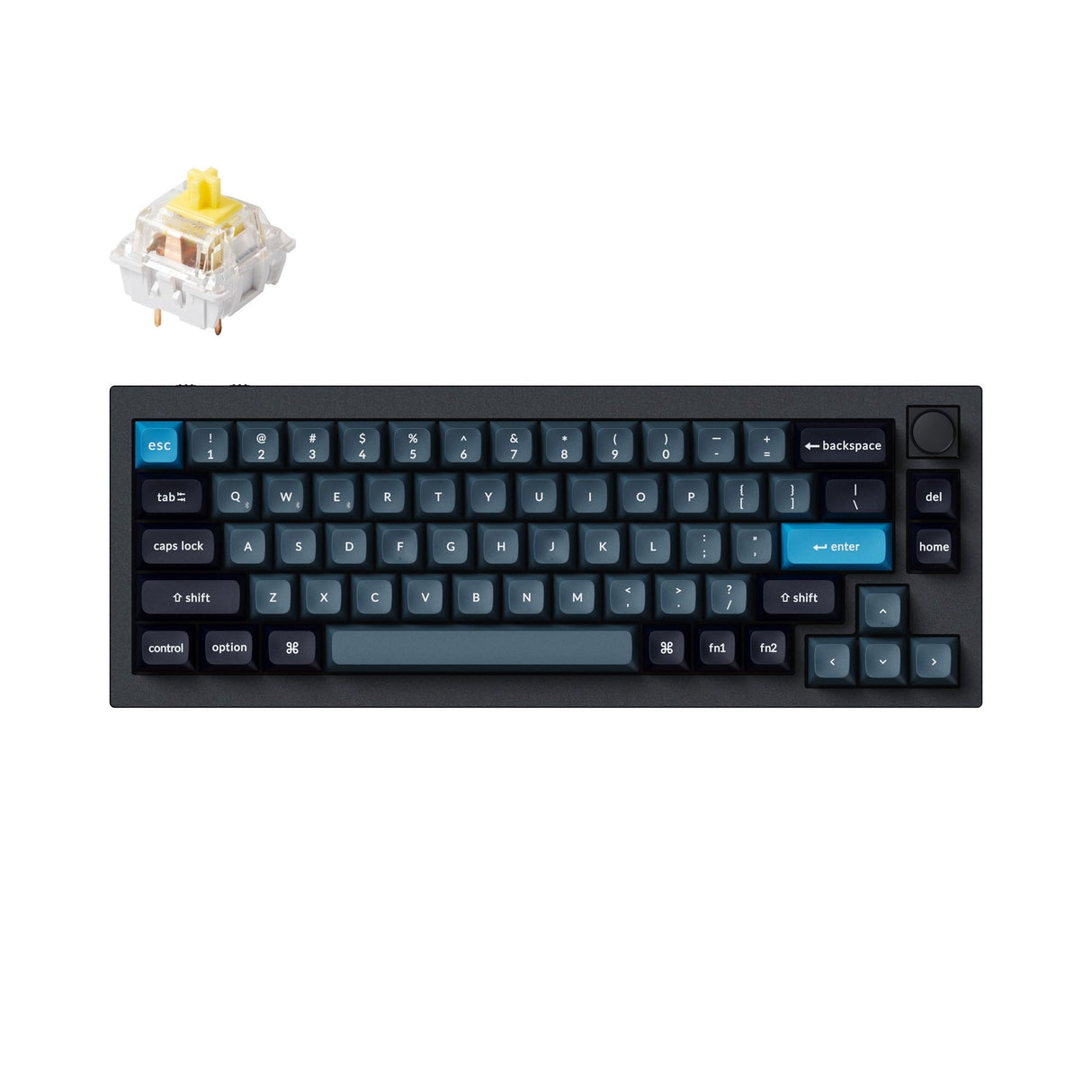 Teclado mecânico personalizado sem fio Keychron Q2 Pro QMK/VIA