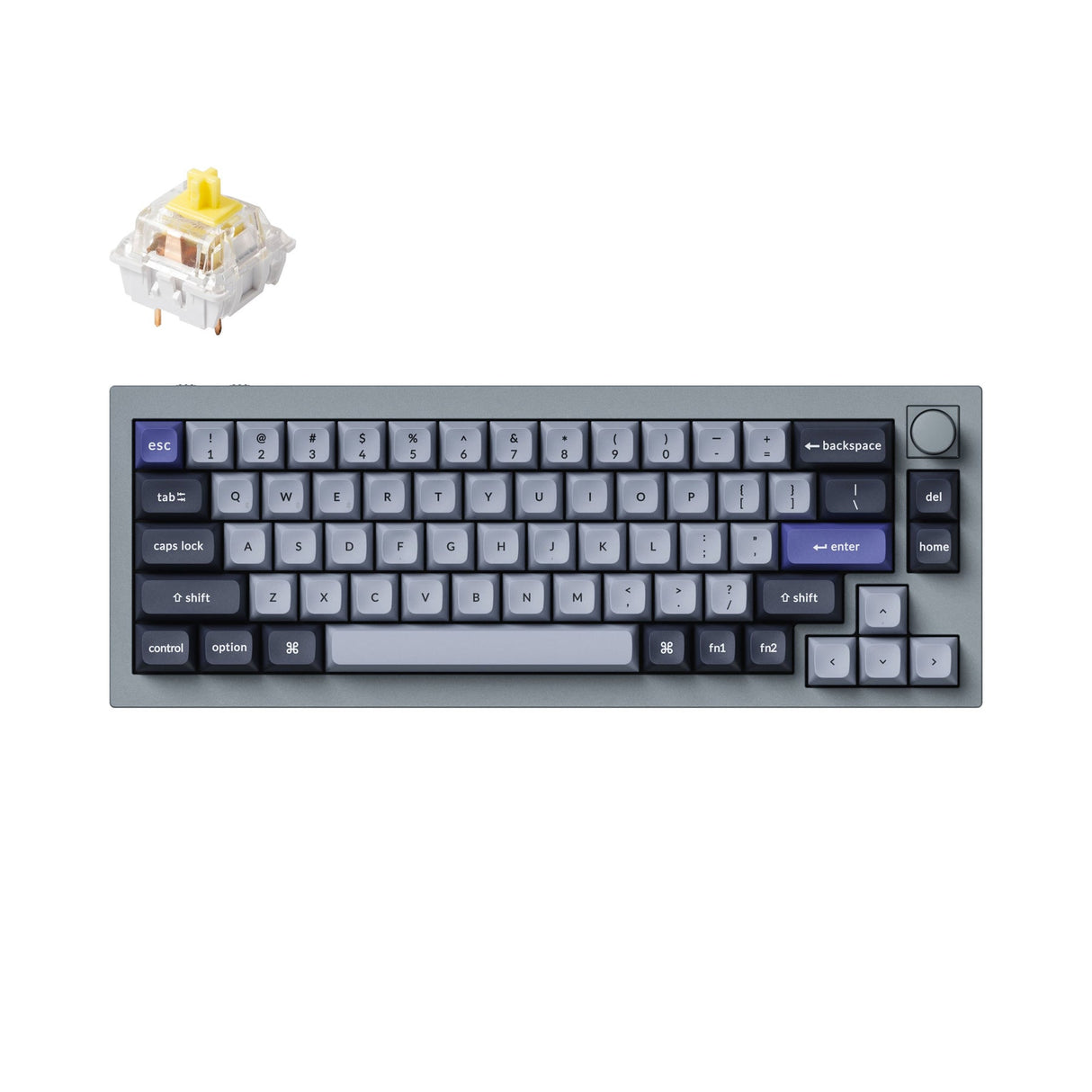Teclado mecânico personalizado sem fio Keychron Q2 Pro QMK/VIA