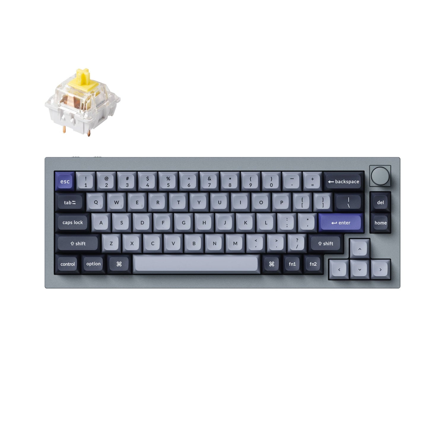 Teclado mecânico personalizado sem fio Keychron Q2 Pro QMK/VIA