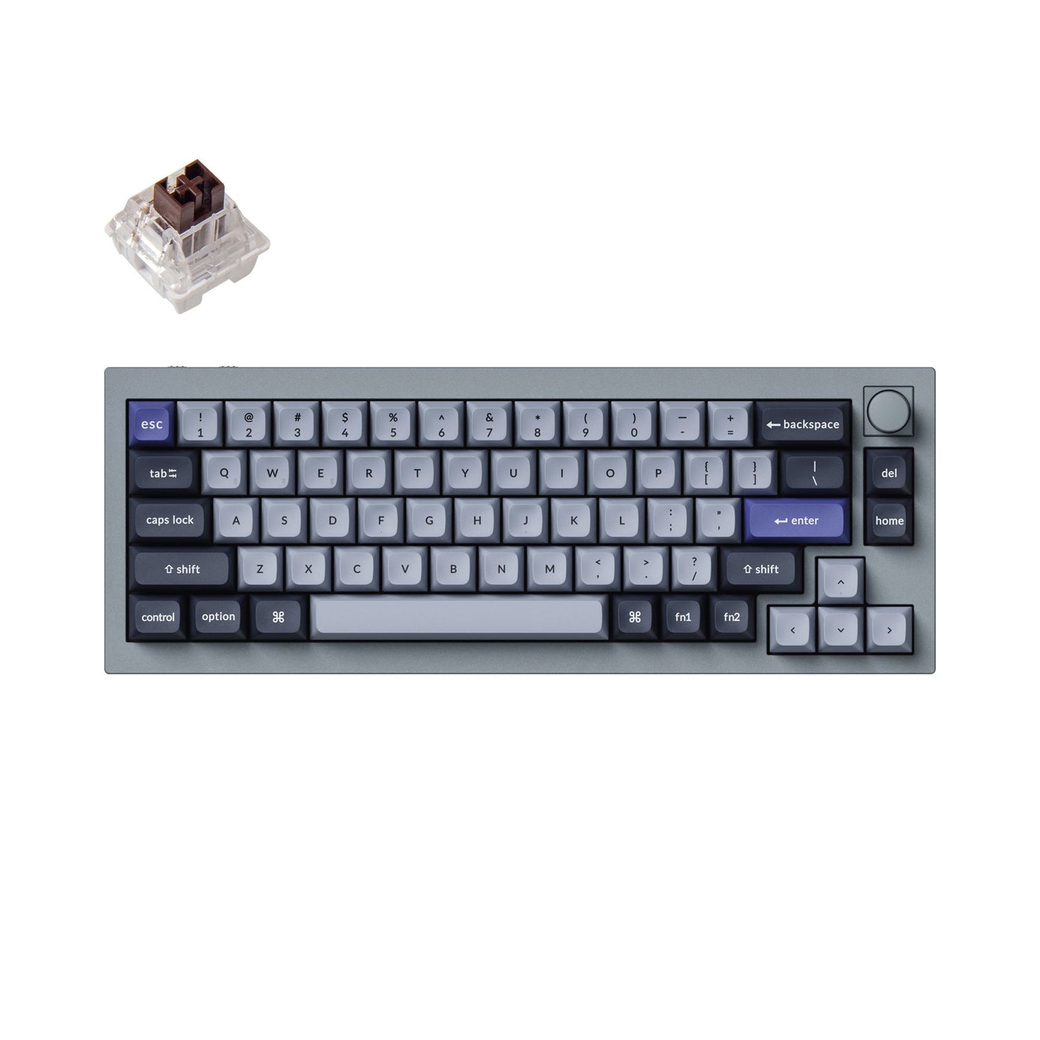 Teclado mecânico personalizado sem fio Keychron Q2 Pro QMK/VIA