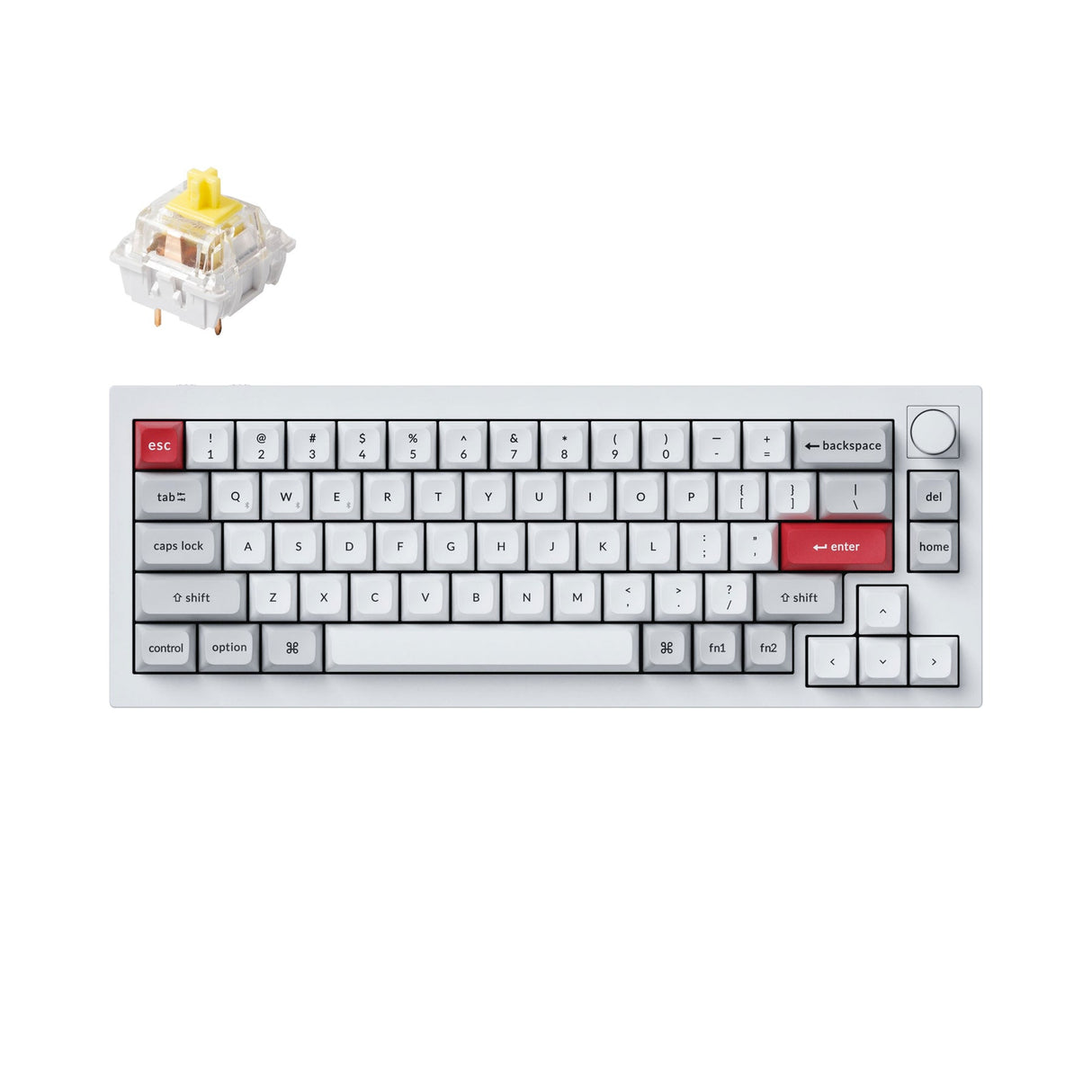 Teclado mecânico personalizado sem fio Keychron Q2 Pro QMK/VIA