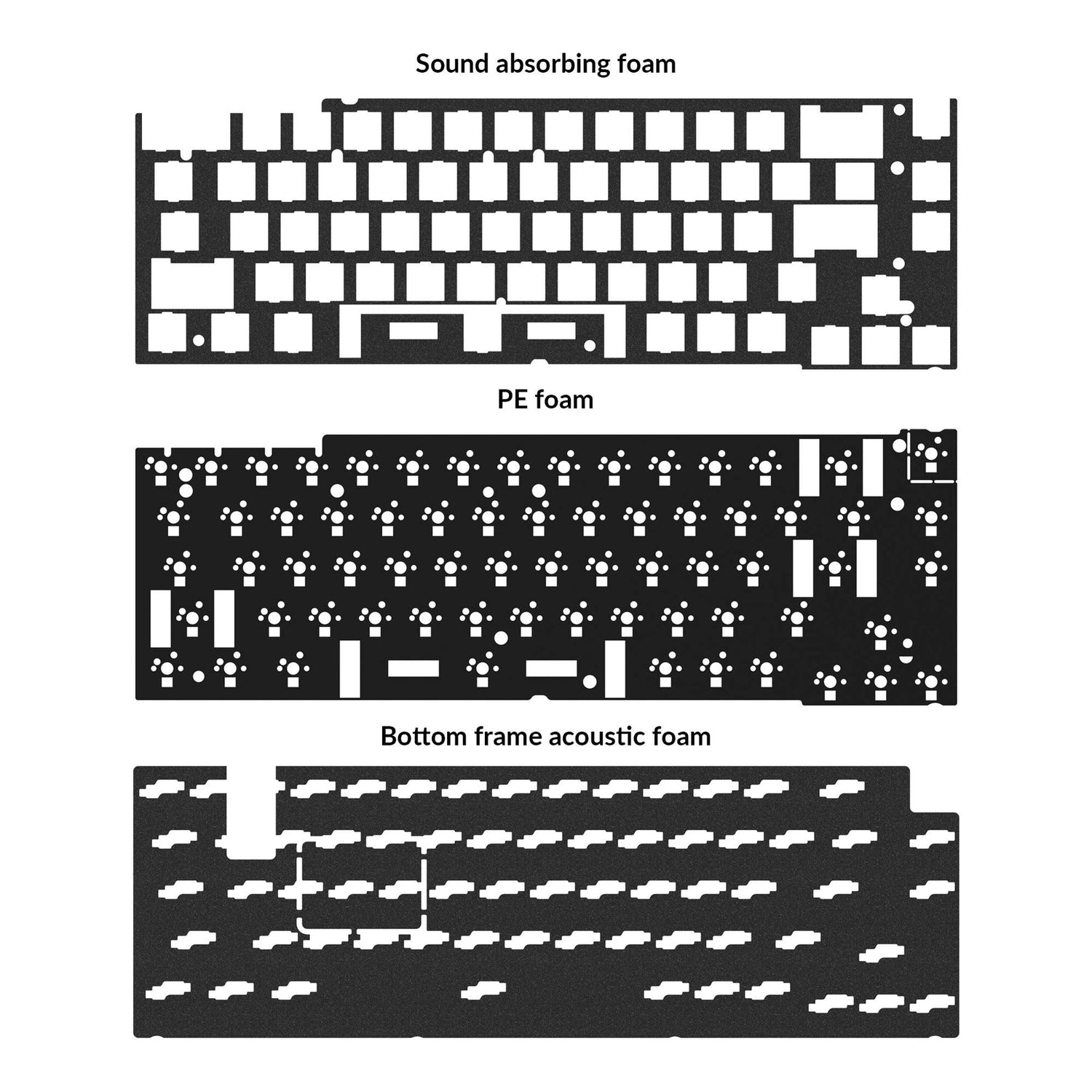 Kit de atualização acústica Keychron Q2 e Q2 Pro