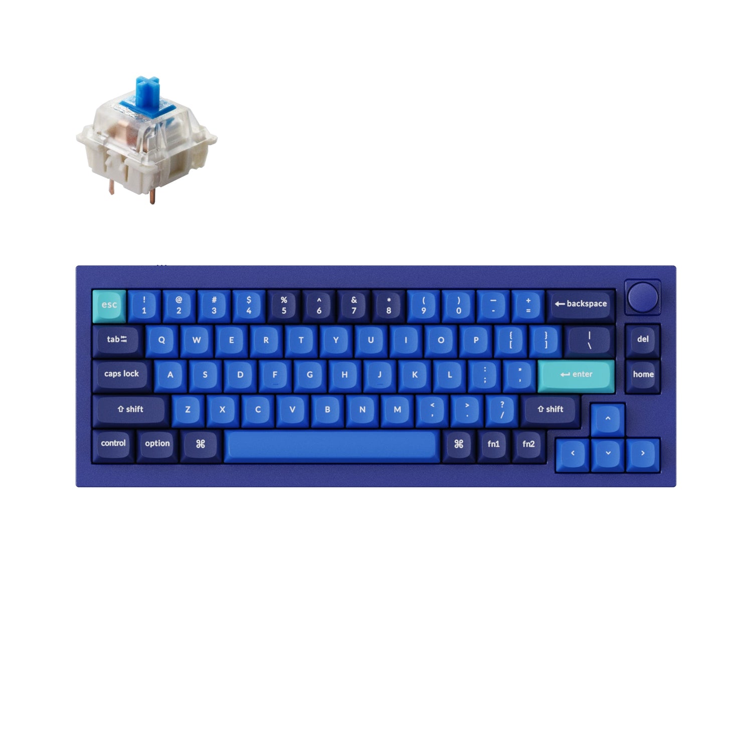 Teclado mecânico personalizado Keychron Q2 QMK (layout ANSI dos EUA)