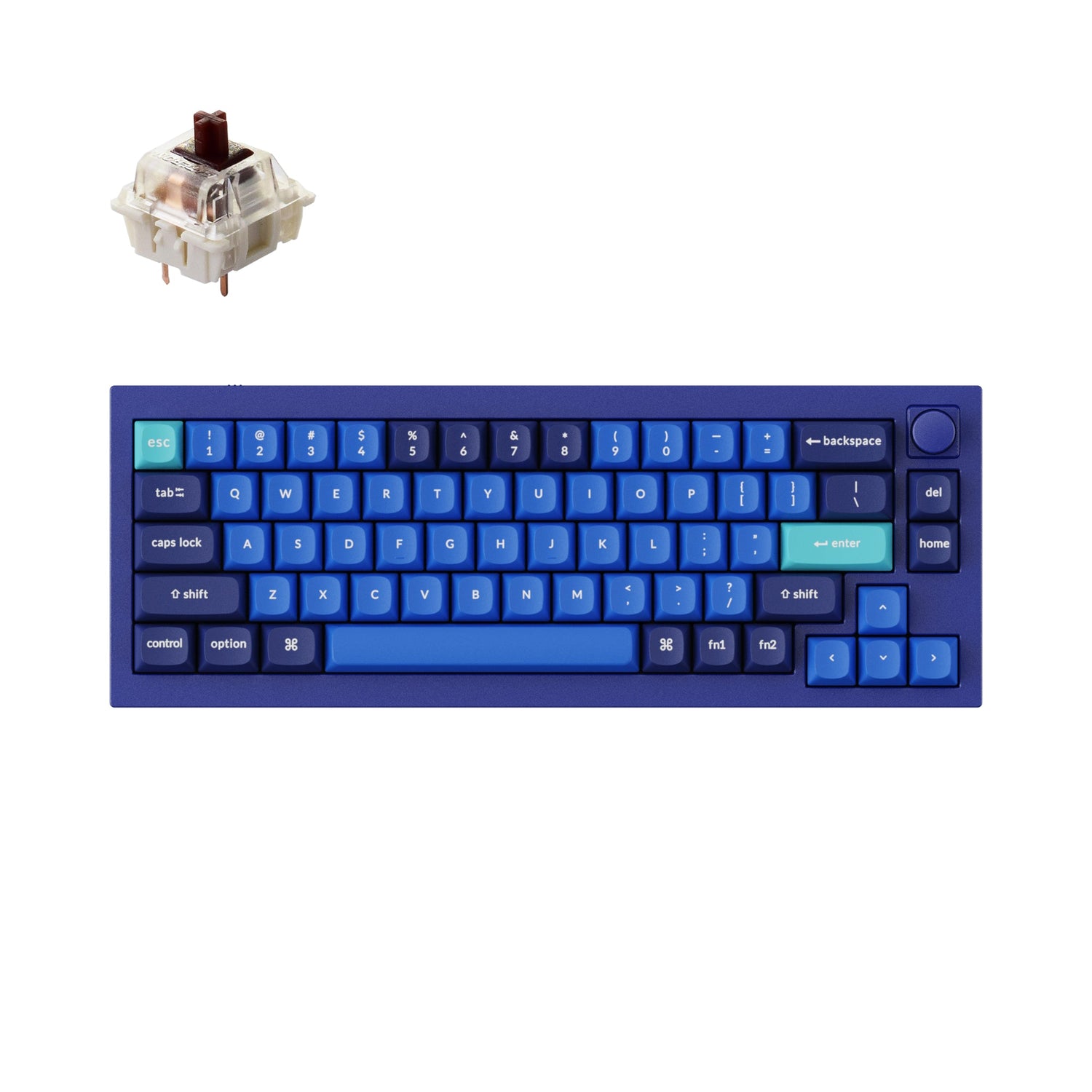 Teclado mecânico personalizado Keychron Q2 QMK (layout ANSI dos EUA)