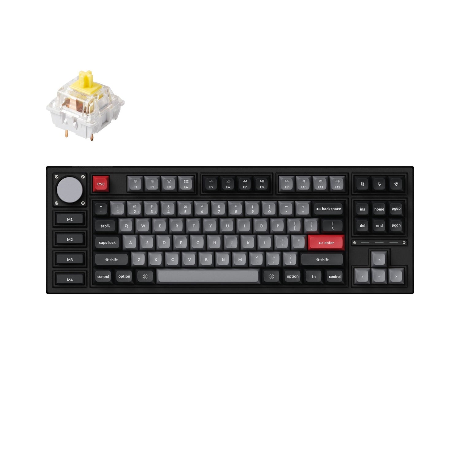 Teclado mecânico personalizado sem fio Keychron Q3 Pro QMK/VIA