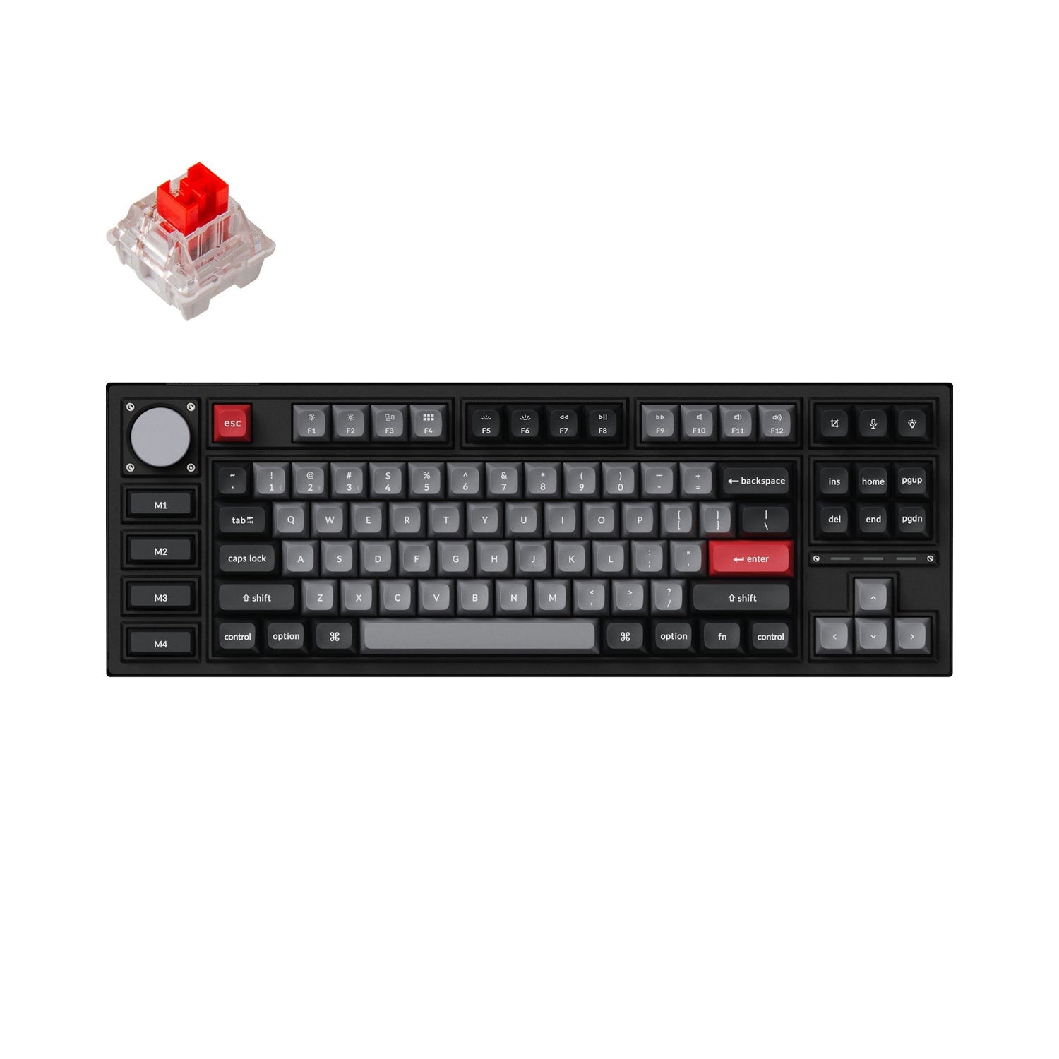 Teclado mecânico personalizado sem fio Keychron Q3 Pro QMK/VIA
