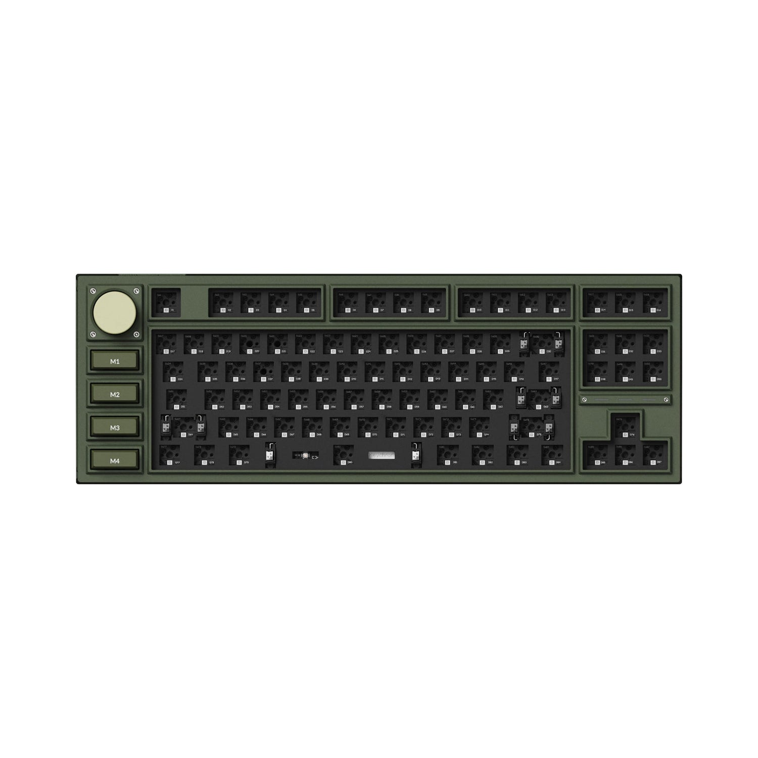 Teclado mecânico personalizado sem fio Keychron Q3 Pro QMK/VIA