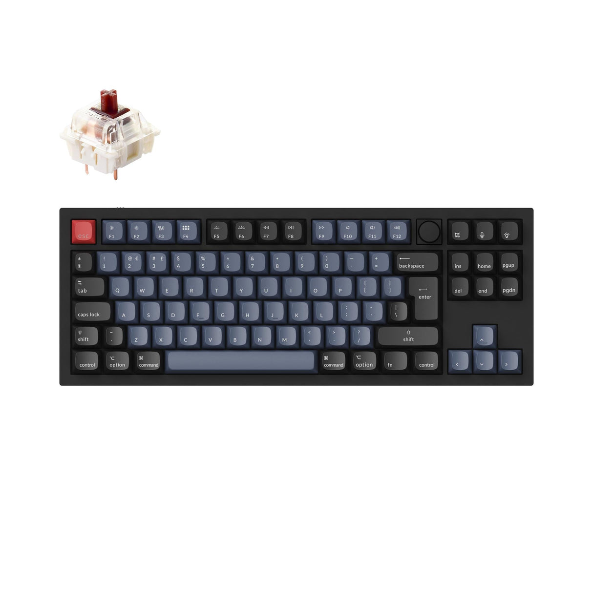 Colección de diseño ISO de teclado mecánico personalizado Keychron Q3 QMK