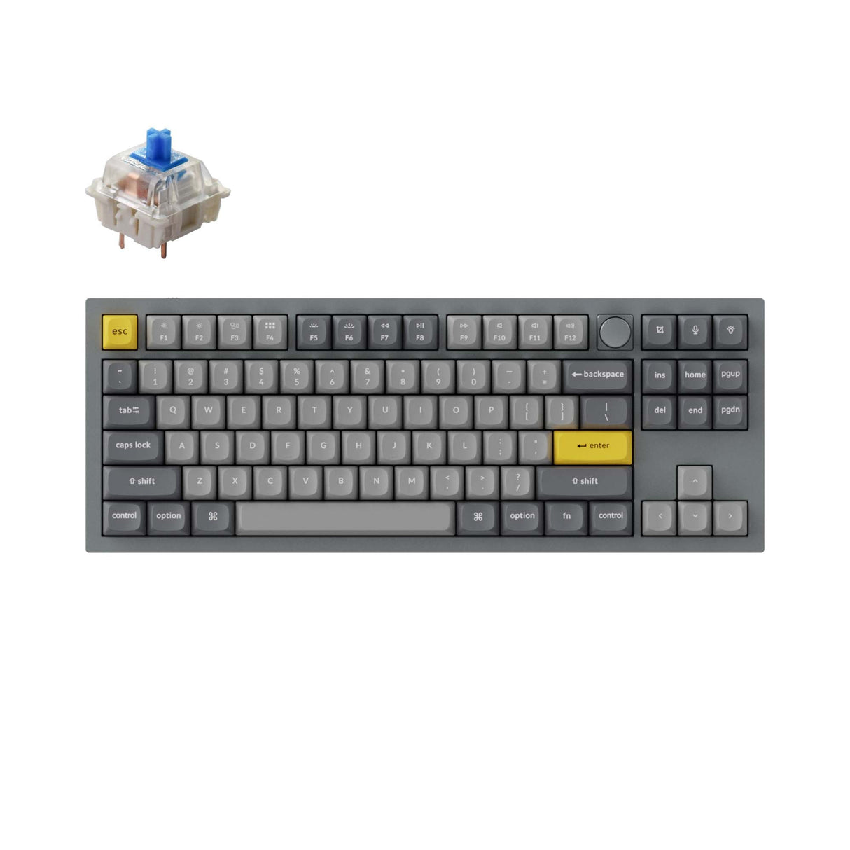 Teclado mecânico personalizado Keychron Q3 QMK