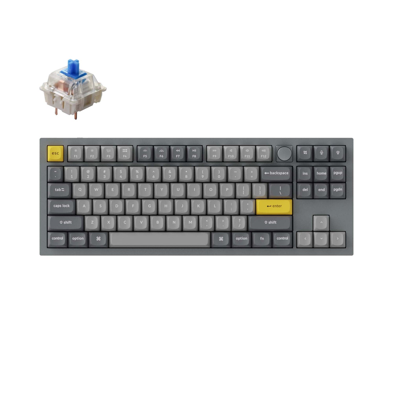Teclado mecânico personalizado Keychron Q3 QMK