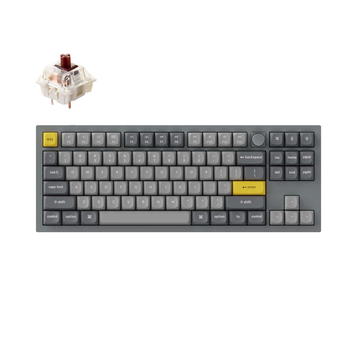 Teclado mecânico personalizado Keychron Q3 QMK
