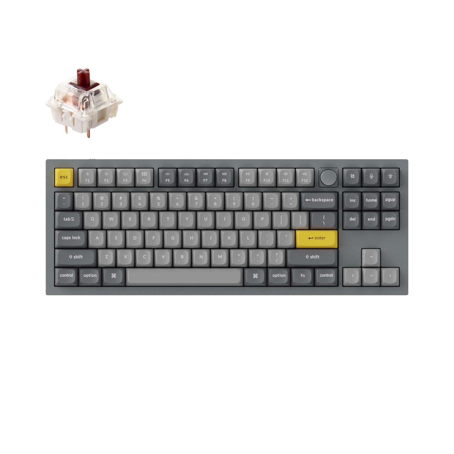 Teclado mecânico personalizado Keychron Q3 QMK