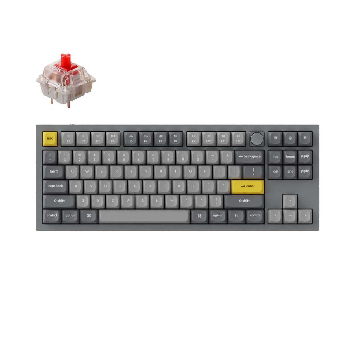 Teclado mecânico personalizado Keychron Q3 QMK