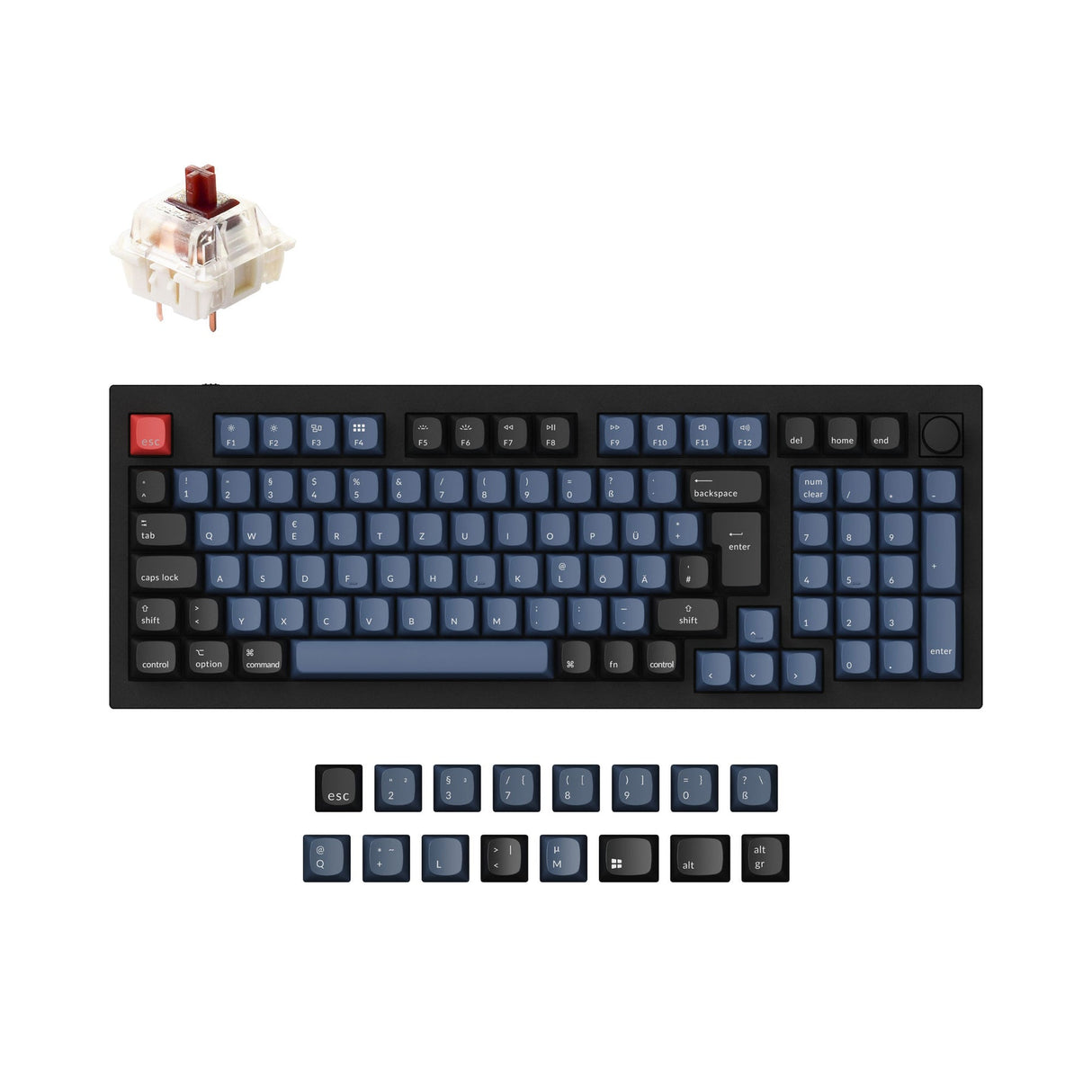 Colección de diseño ISO de teclado mecánico personalizado Keychron Q5 QMK
