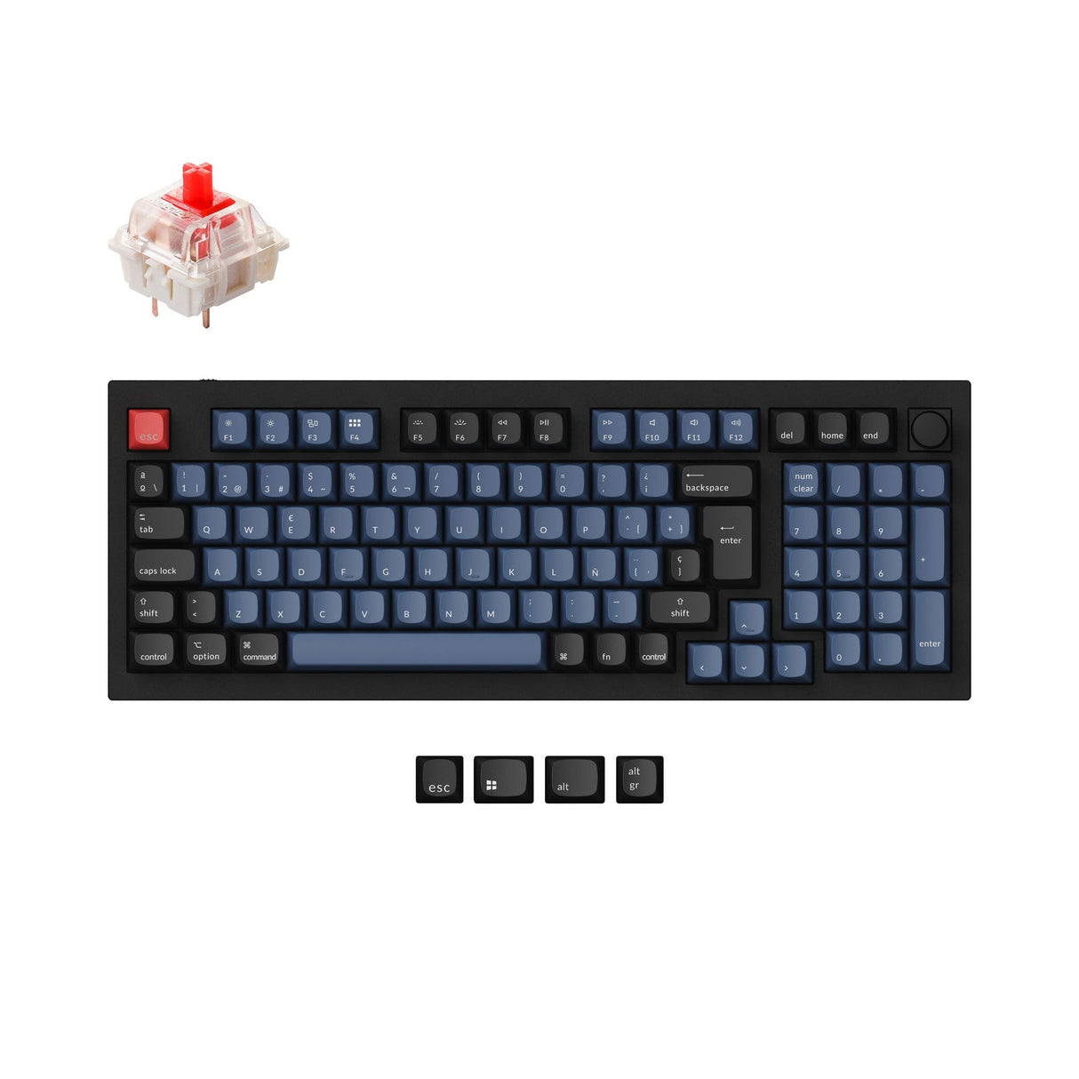 Colección de diseño ISO de teclado mecánico personalizado Keychron Q5 QMK