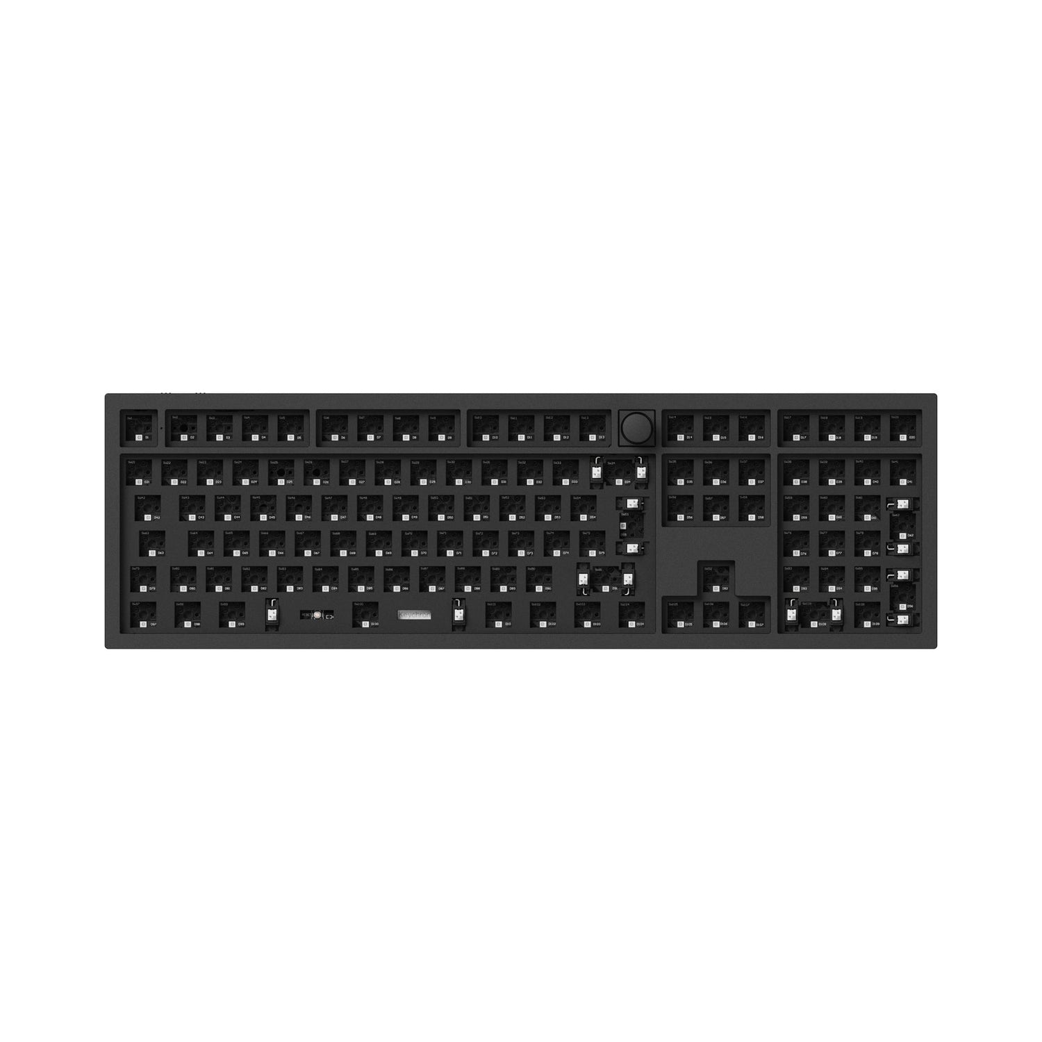 Keychron q6 pro qmk/via coleção de layout iso de teclado mecânico personalizado sem fio
