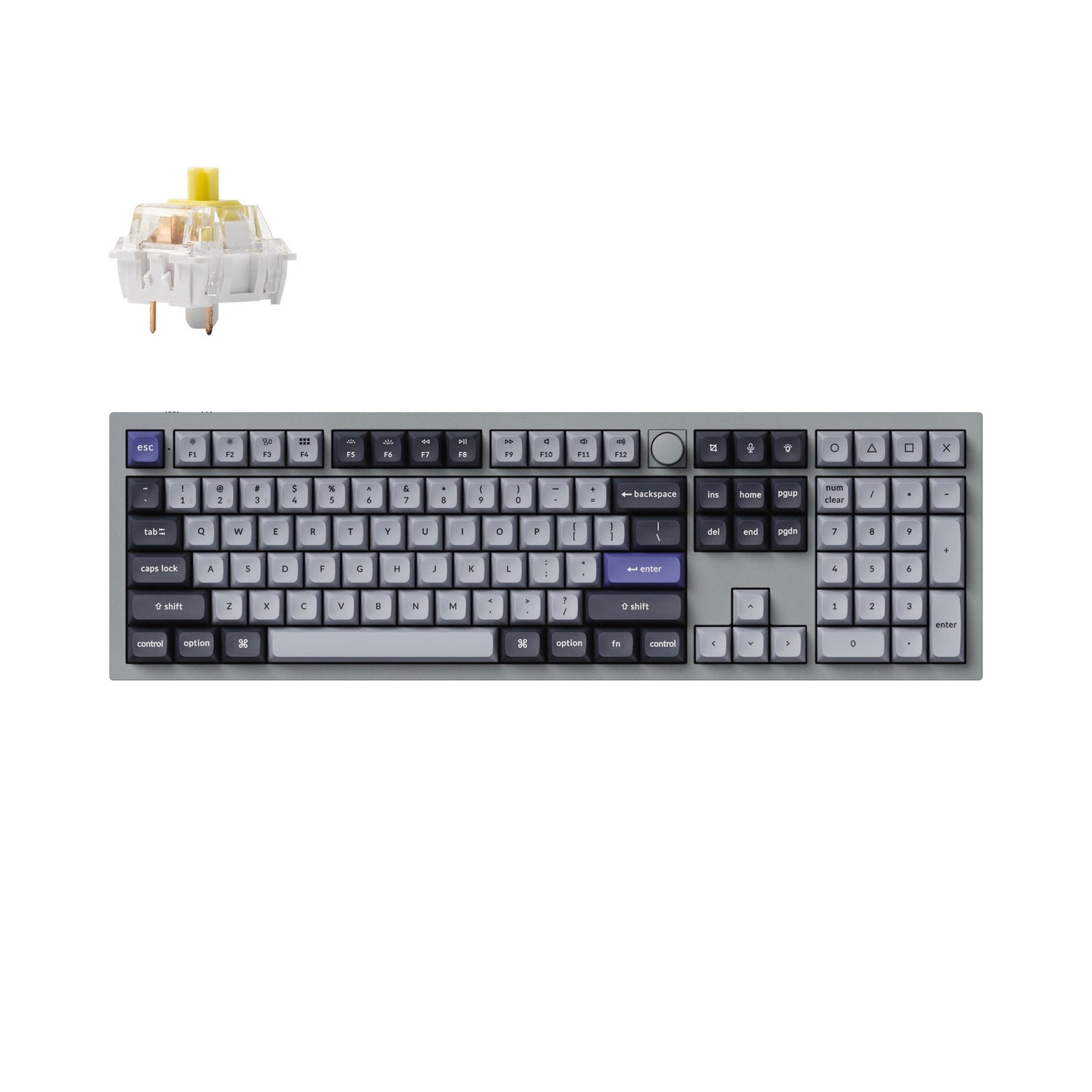 Teclado mecânico personalizado sem fio Keychron Q6 Pro QMK/VIA
