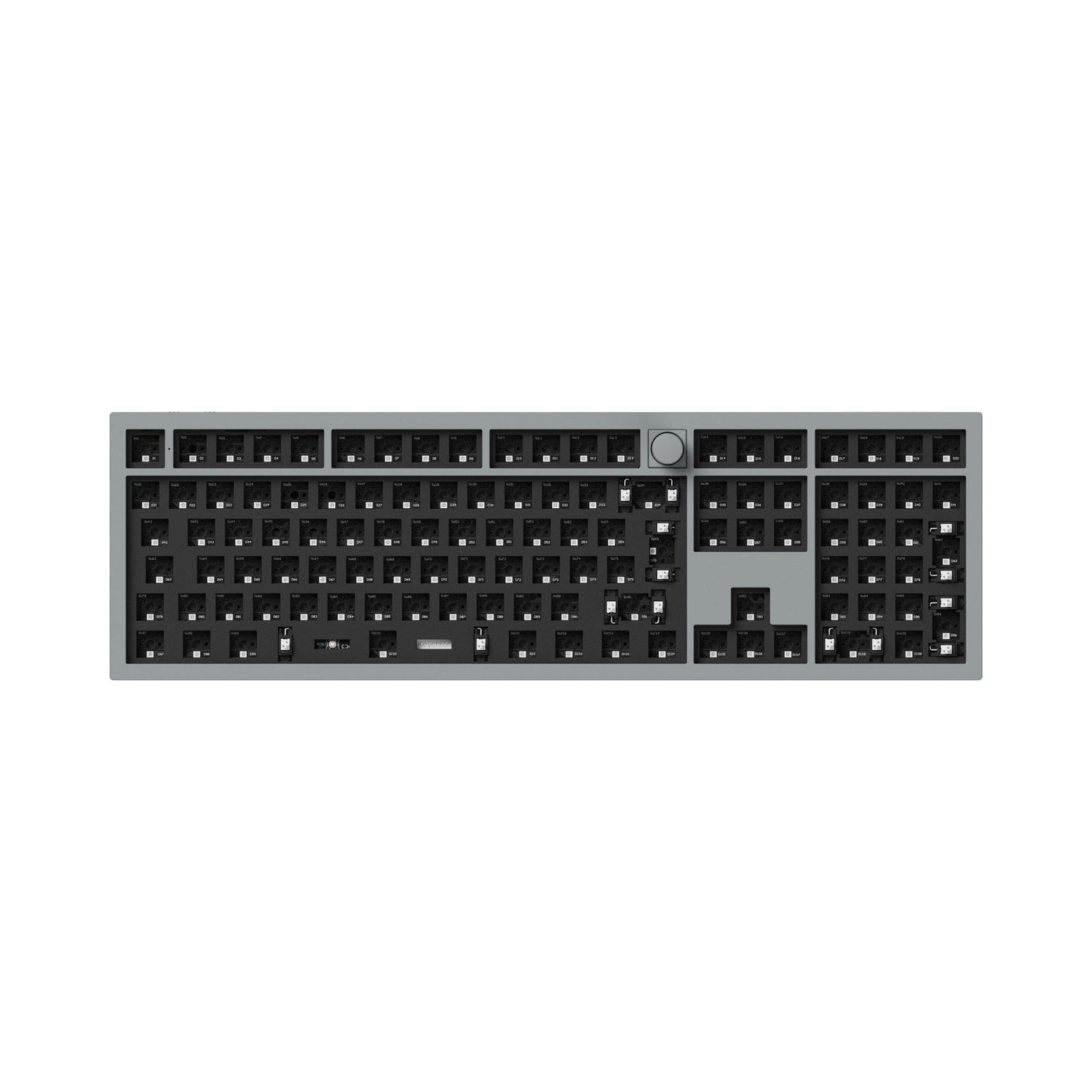 Keychron q6 pro qmk/via coleção de layout iso de teclado mecânico personalizado sem fio