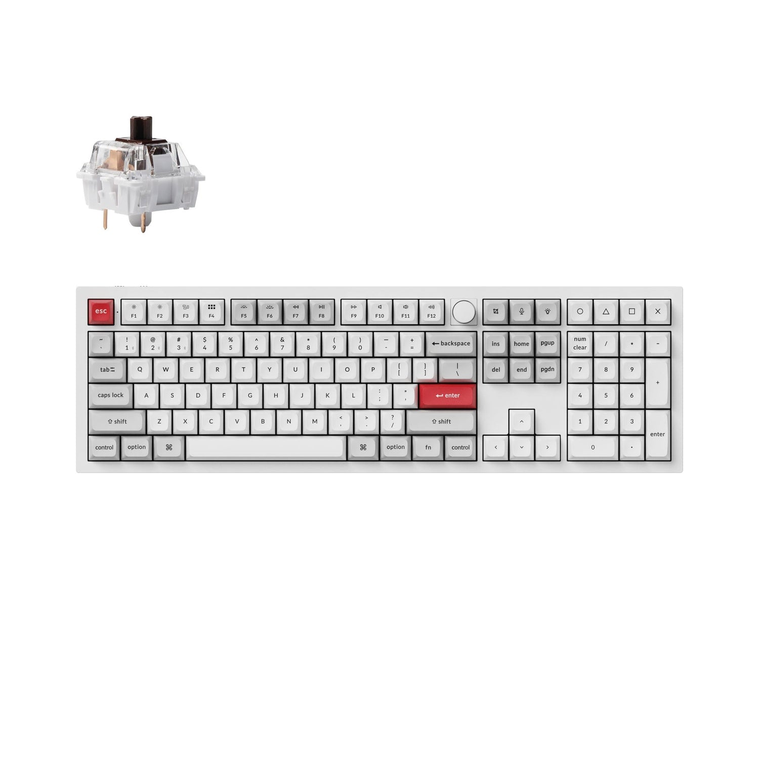 Teclado mecânico personalizado sem fio Keychron Q6 Pro QMK/VIA
