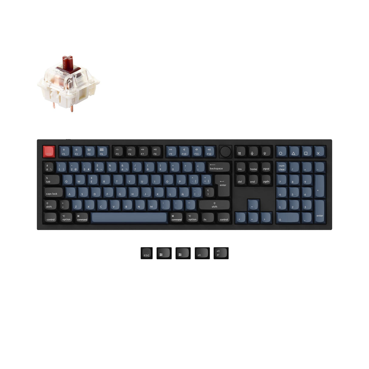 Colección de diseño ISO de teclado mecánico personalizado Keychron Q6 QMK