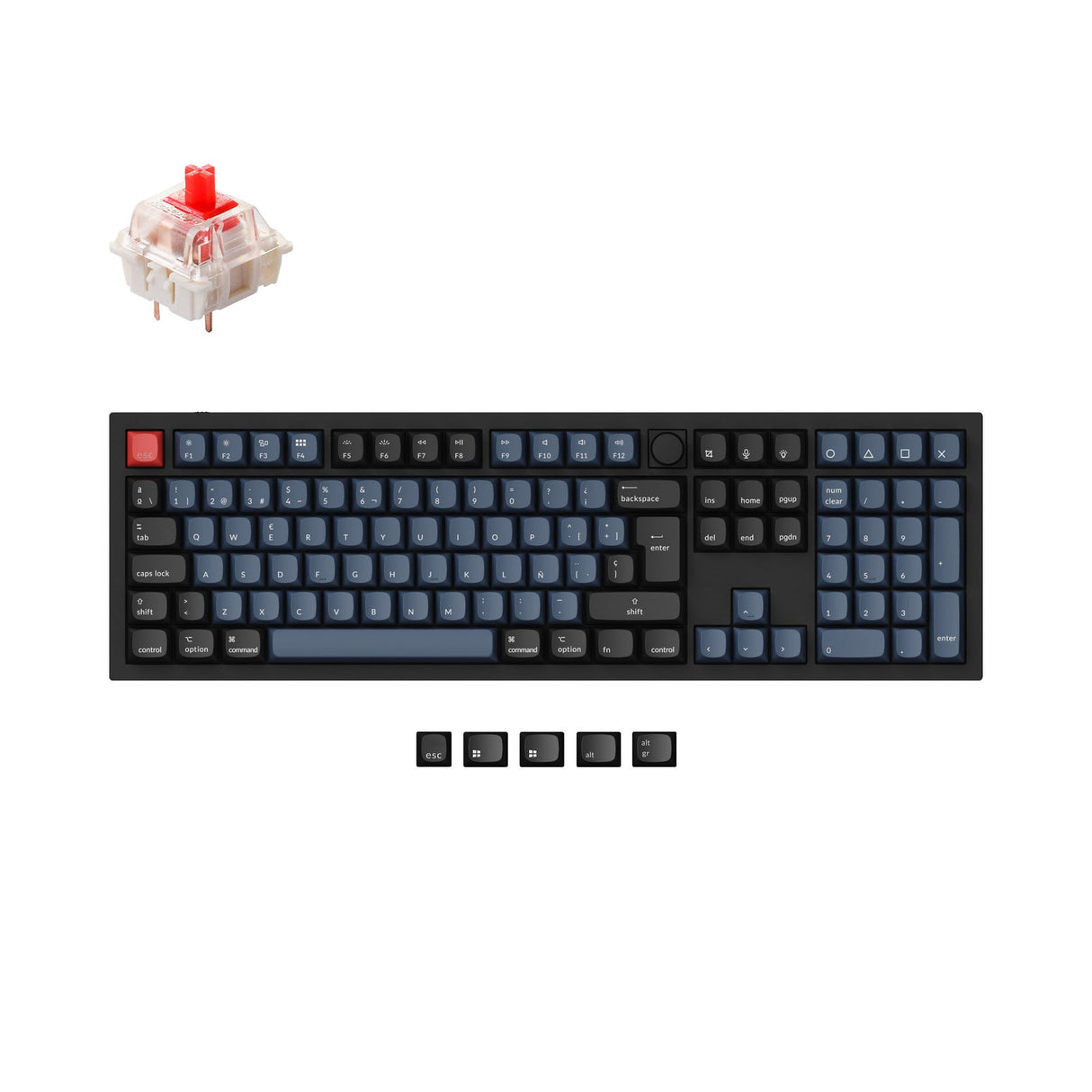 Colección de diseño ISO de teclado mecánico personalizado Keychron Q6 QMK