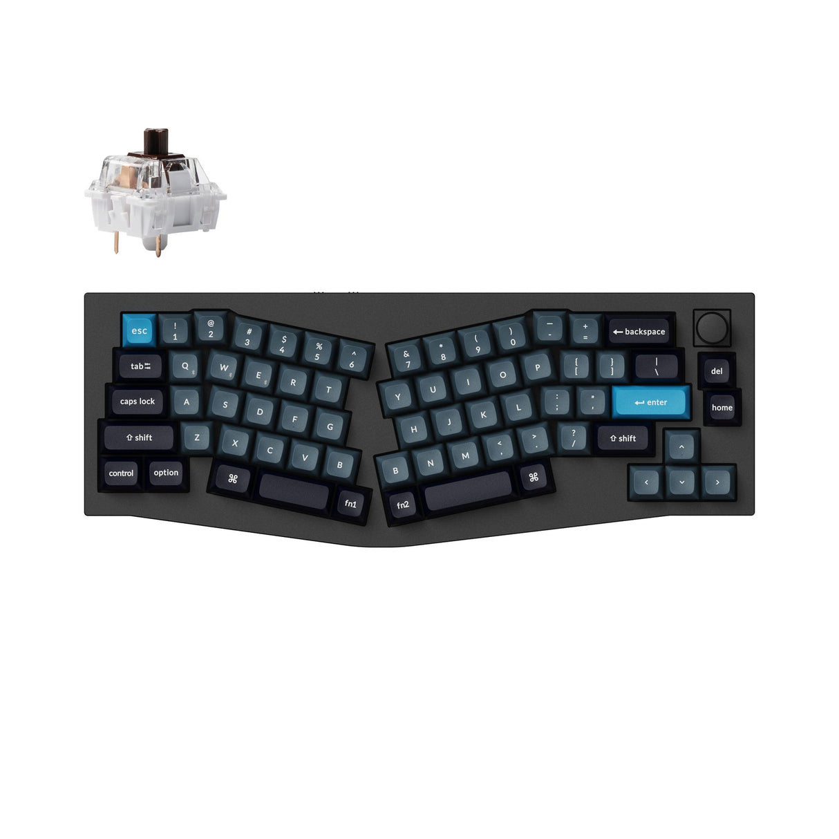Keychron Q8 Pro (Alice Layout) Teclado mecânico personalizado sem fio QMK/VIA